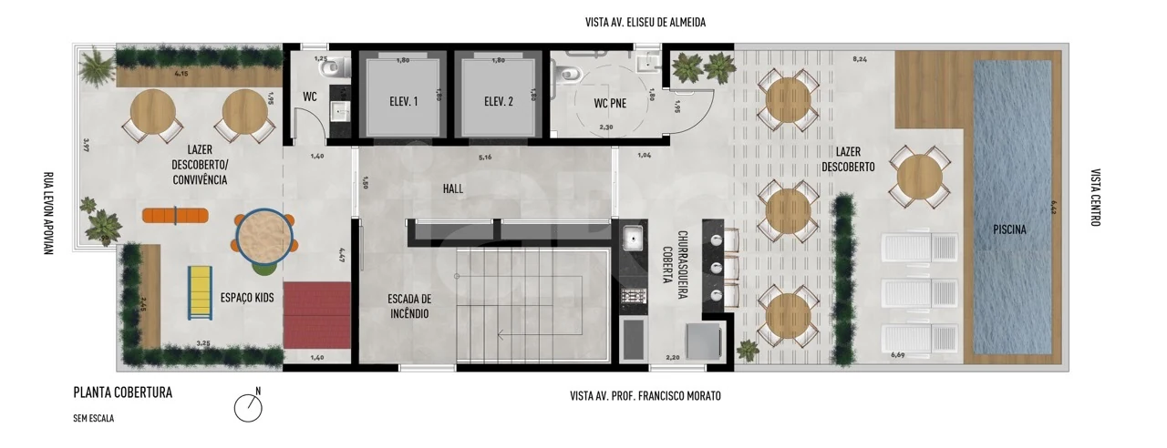 Planta — Pavimento terraco