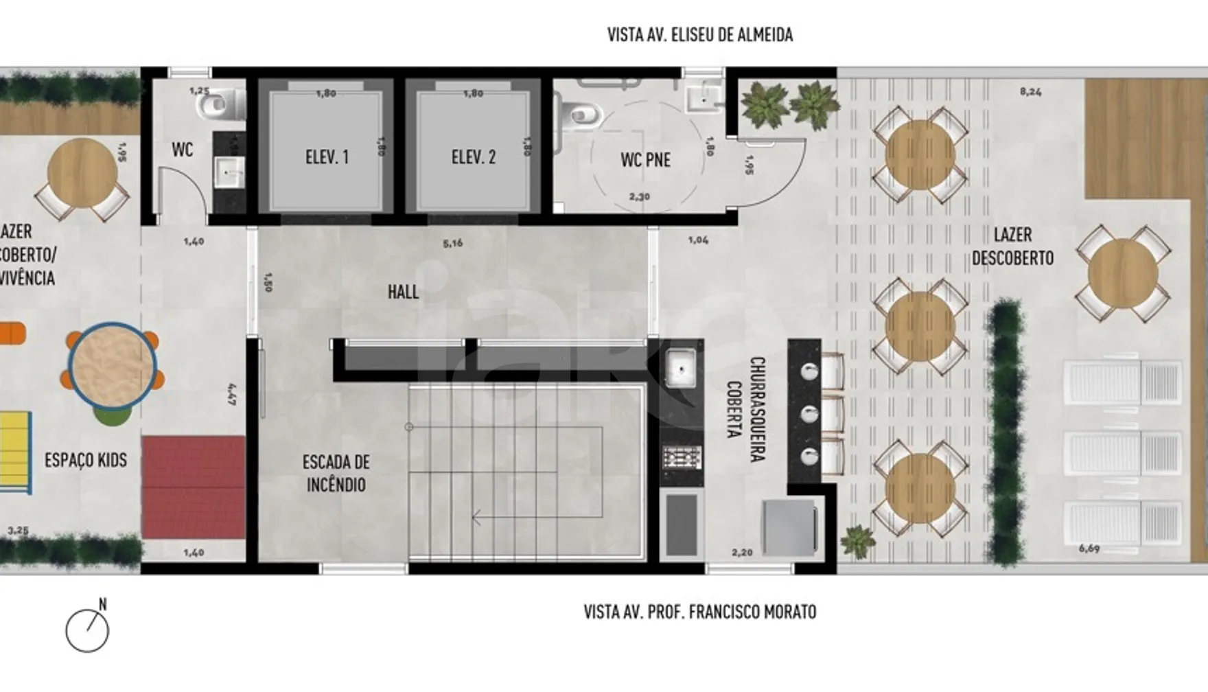 Planta — Pavimento terraco
