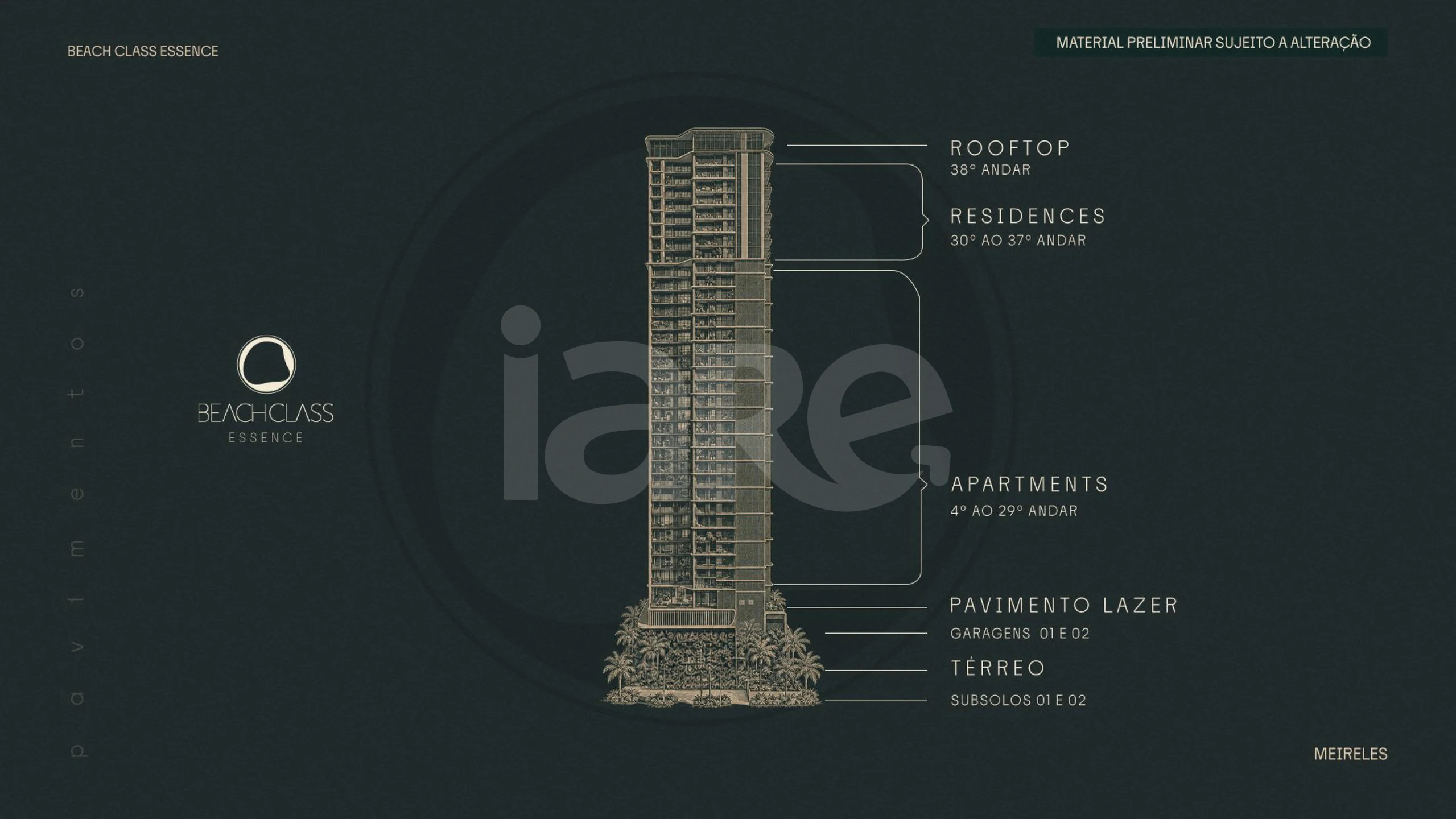 Planta — Torre - Corte esquemático