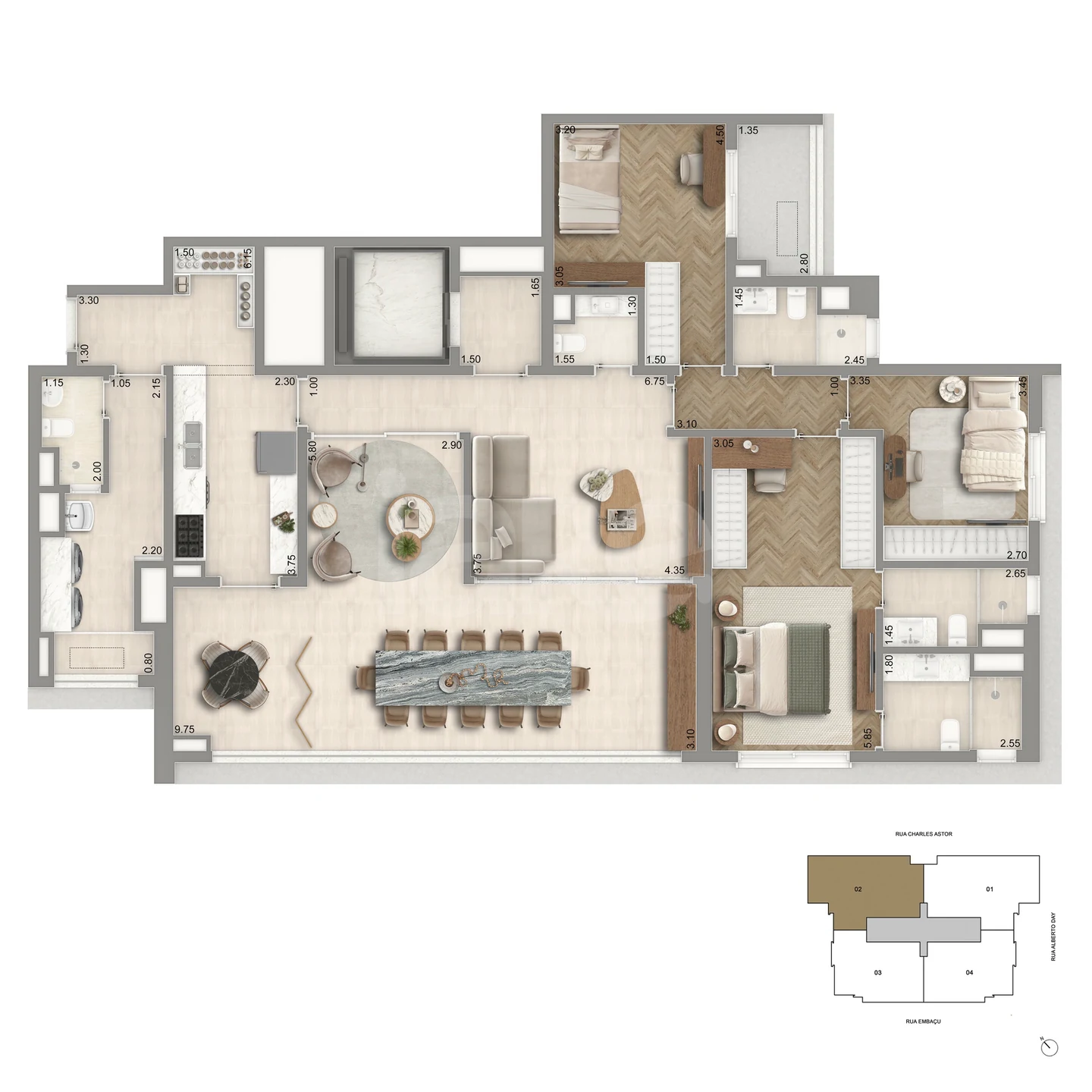 Planta — Garden 173 m²
