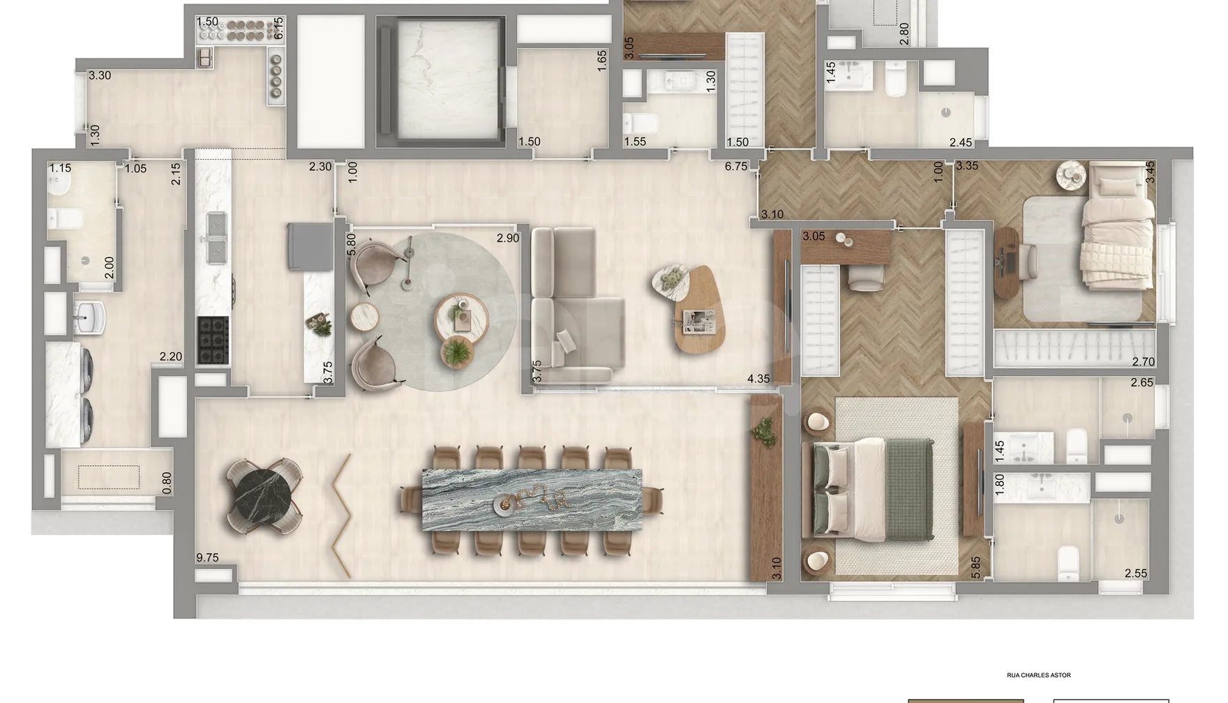 Planta — Garden 173 m²