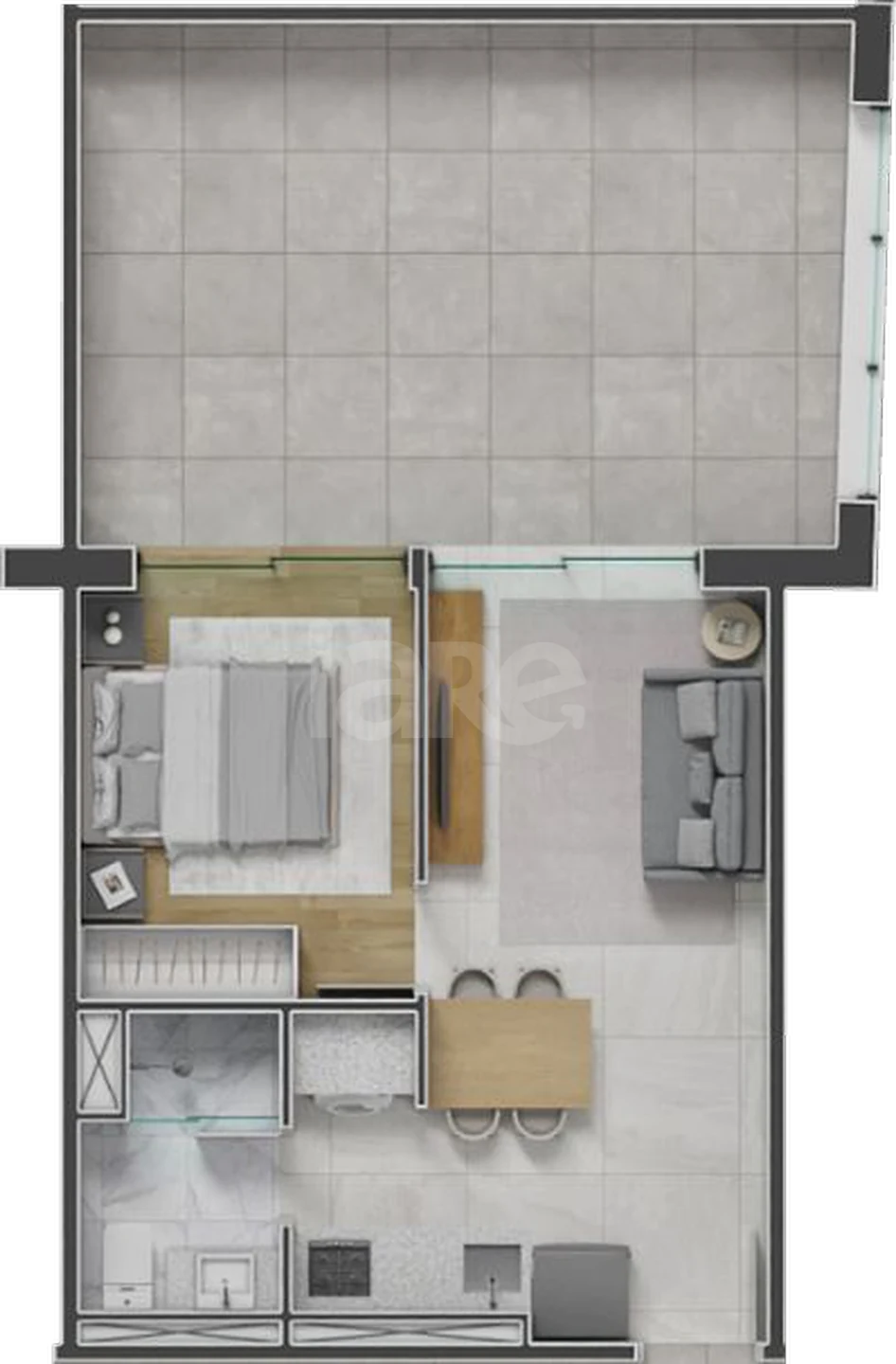 Planta — Garden 55 m²