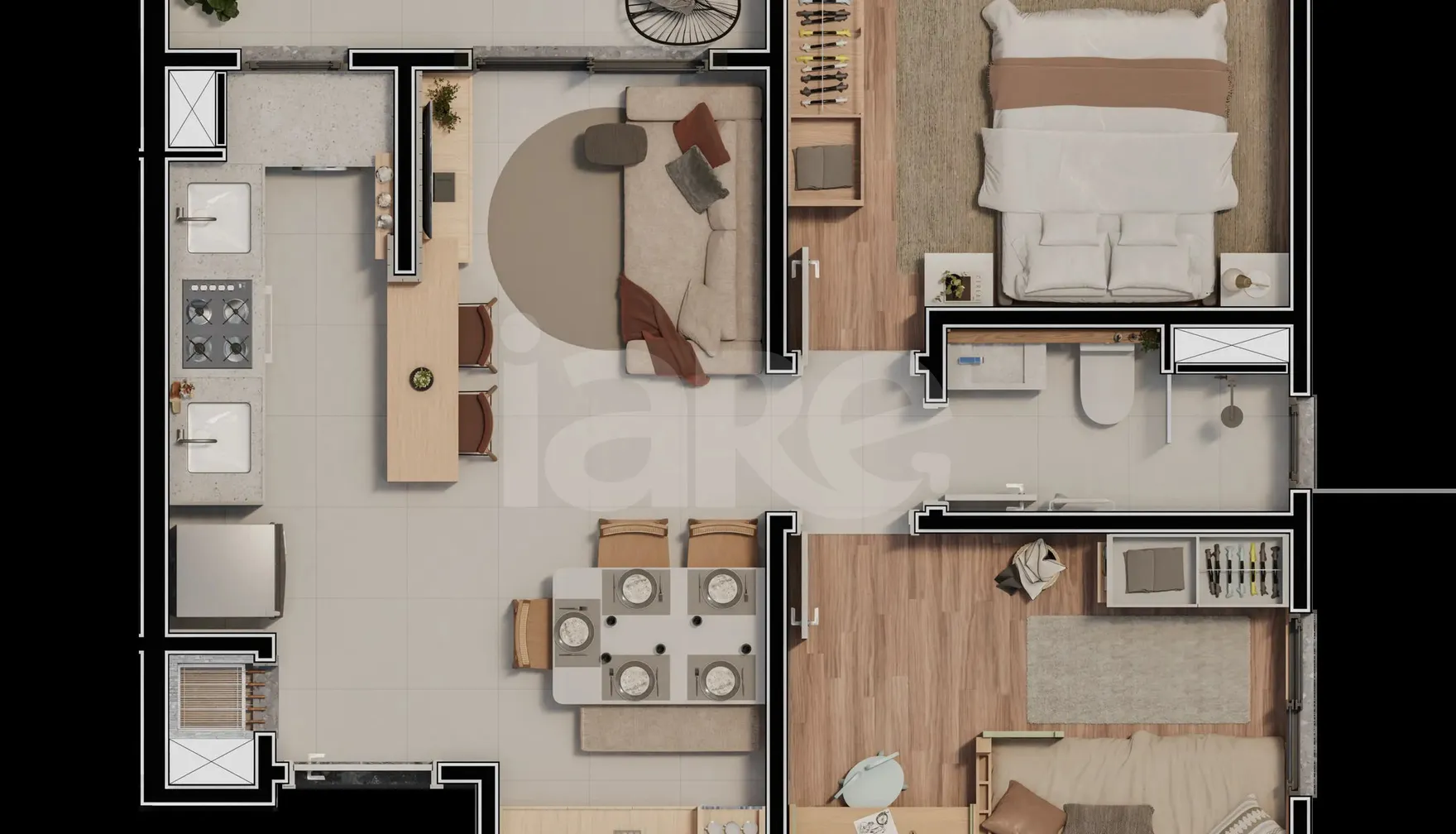 Planta — Garden 50,18 m²