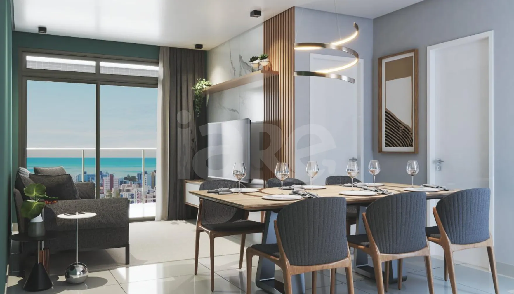 Ocean Beach - Apartamento com 77,15 m², em Bessa — foto 3
