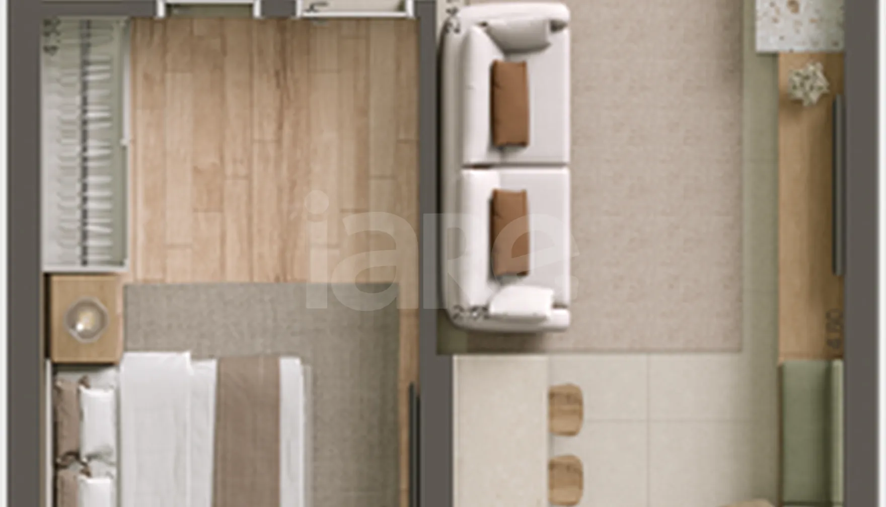 Planta — Apartamento 48,44 m²