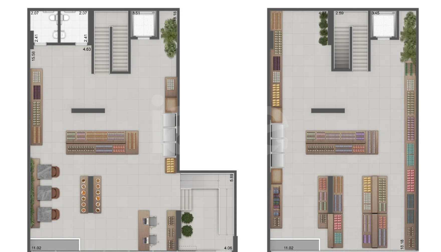 Planta — Loja 448,79 m²