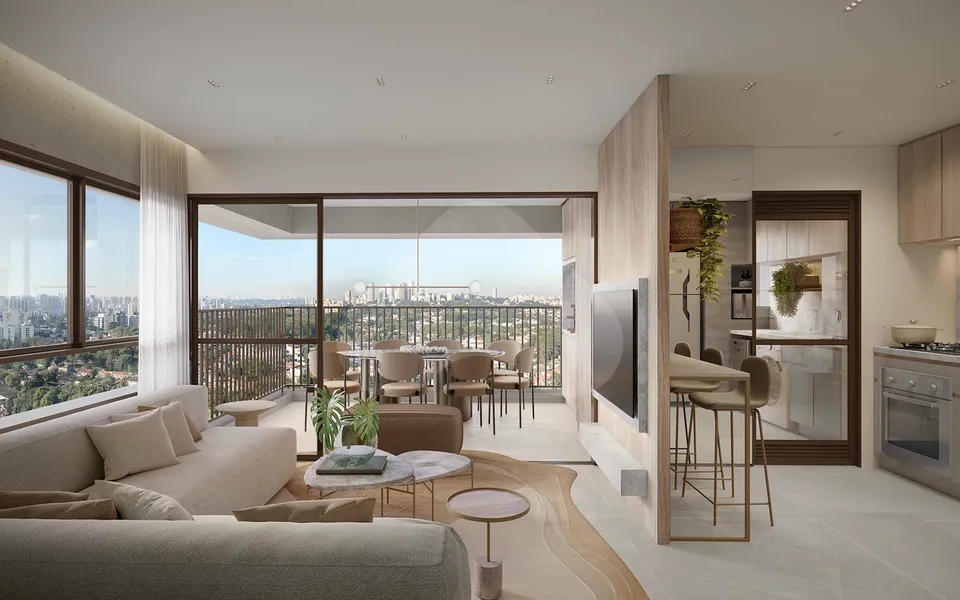 Nova Vivere - Apartamento com 73,24 m², em Vila Anastácio — foto 2