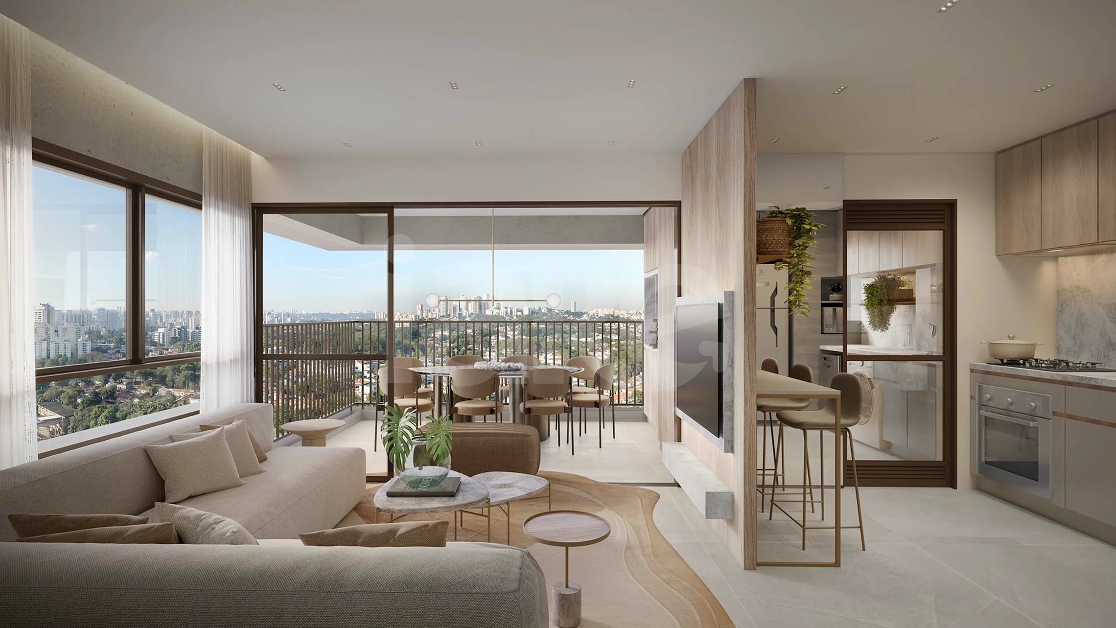 Nova Vivere - Apartamento com 73,24 m², em Vila Anastácio — foto 2