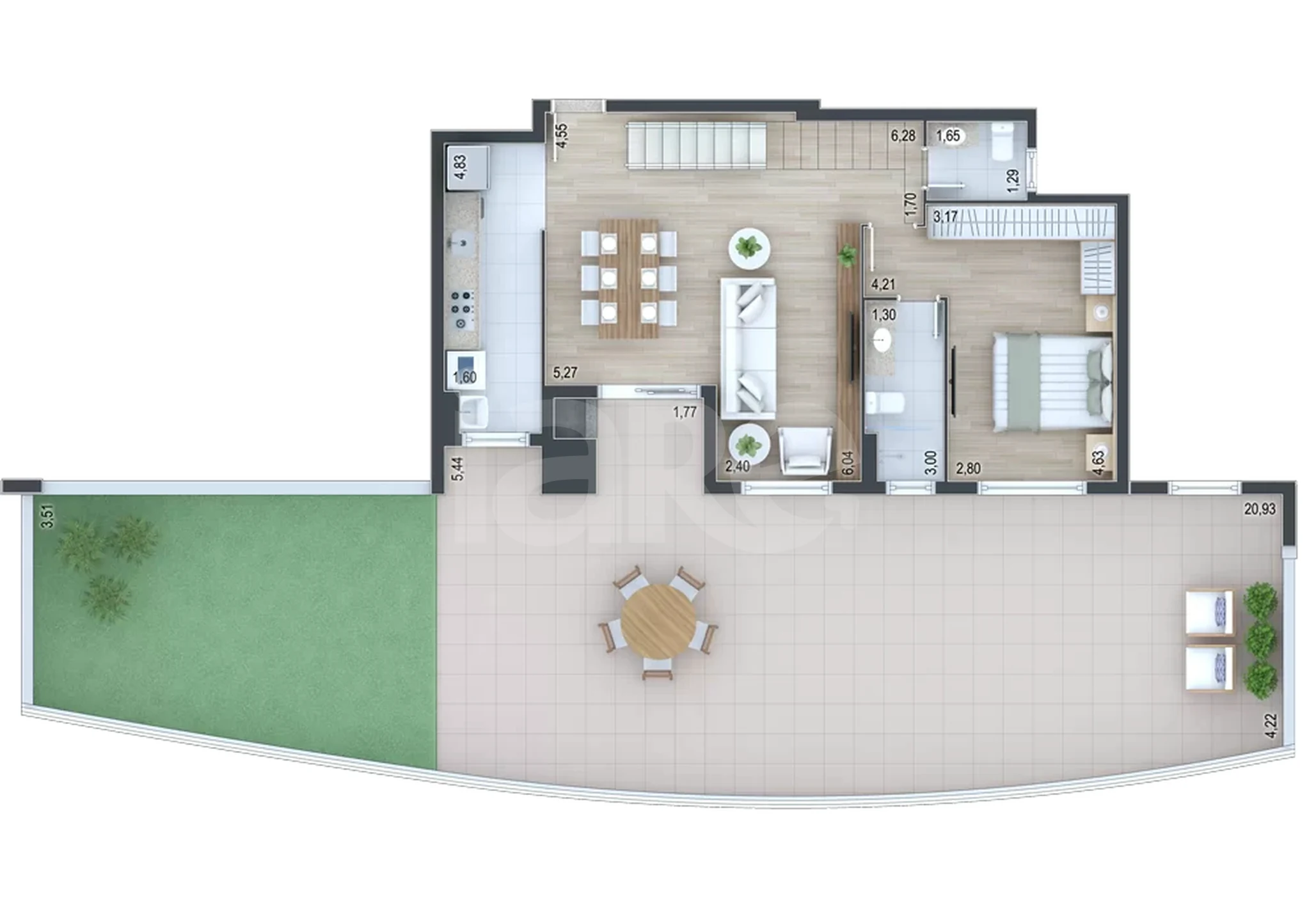 Planta — Garden 204,63 m²