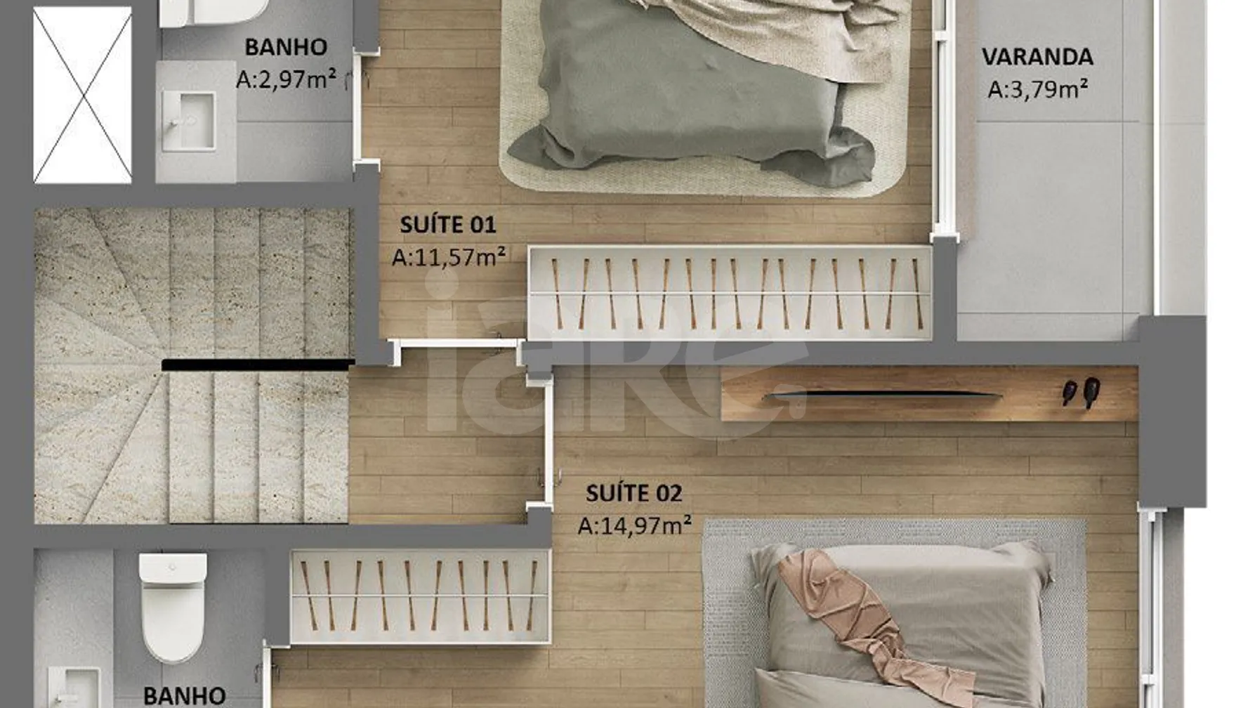 Planta — Garden 122,45 m²