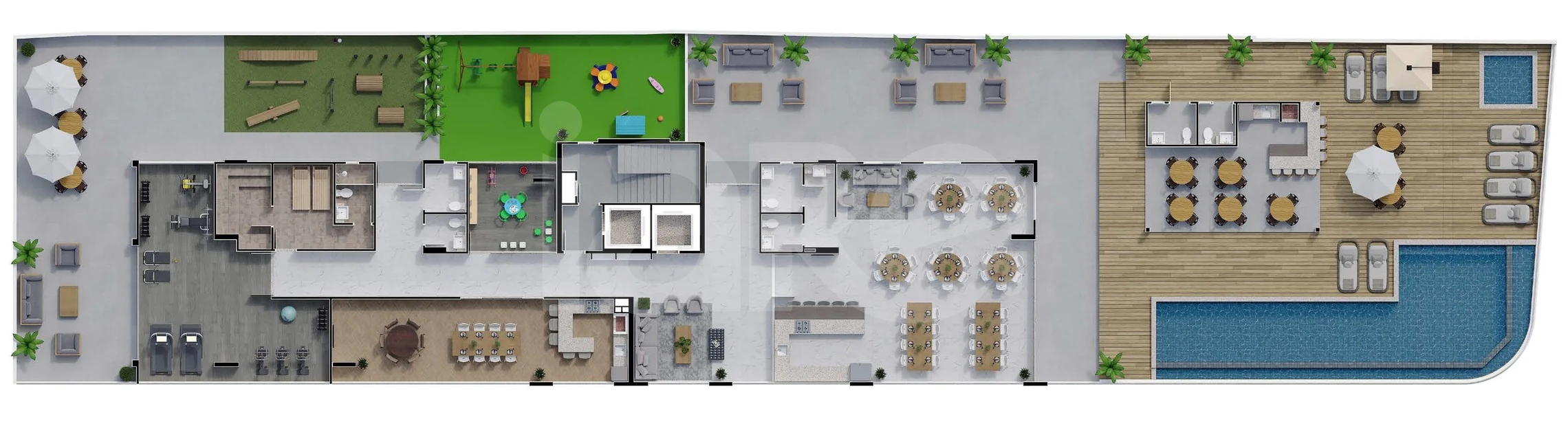 Planta — Pavimento lazer