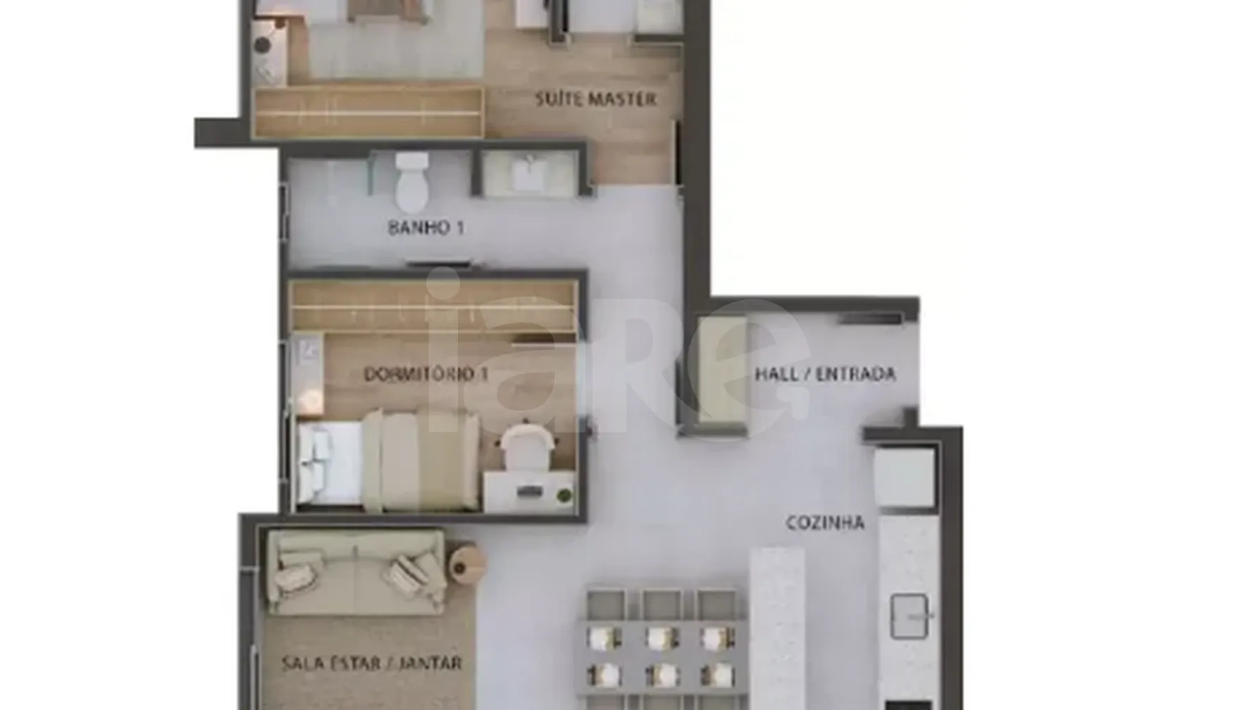 Planta — Apartamento Tipo | Final 02 e 05