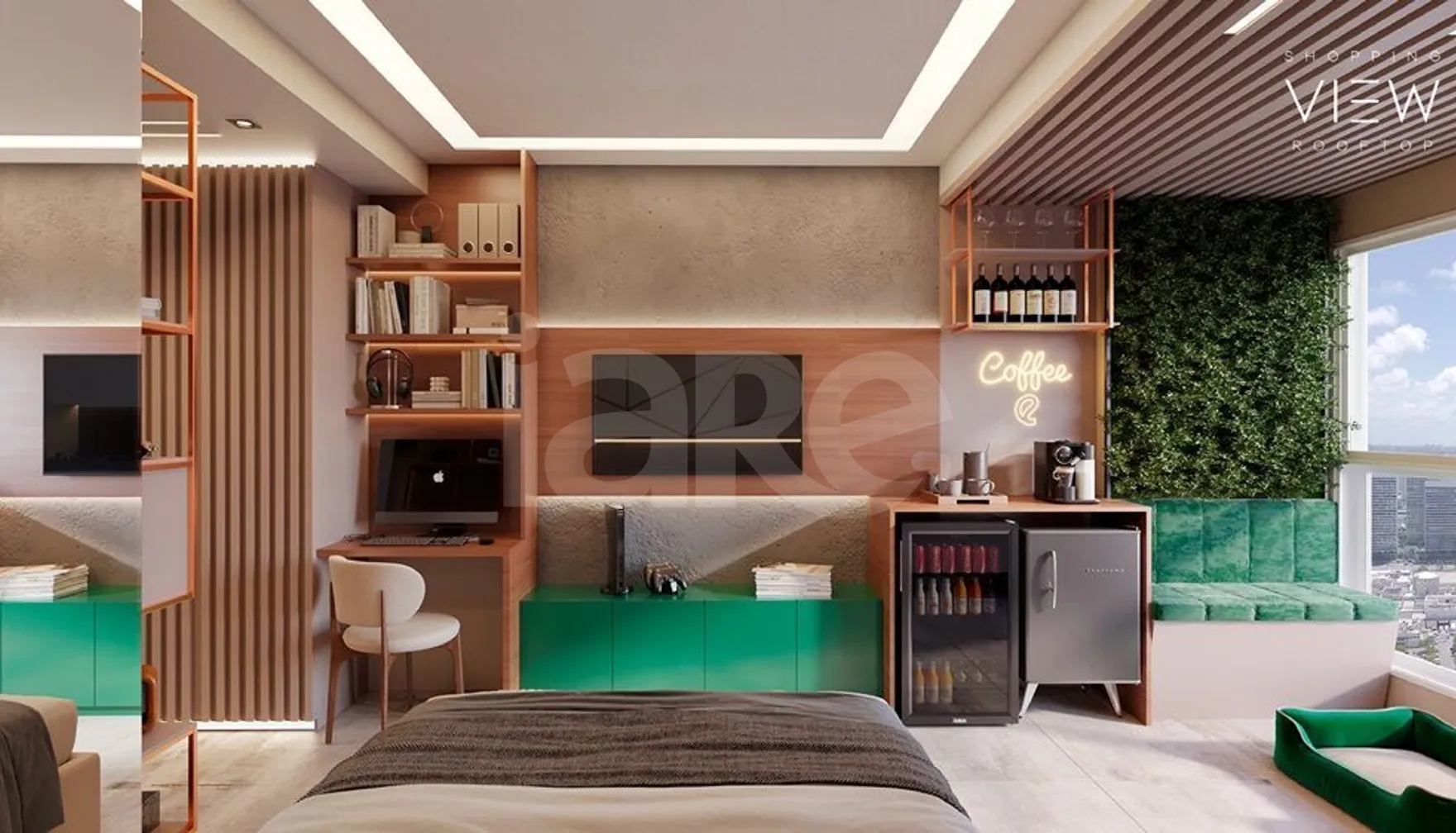 Shopping View Rooftop - Studio com 23,55 m², em Boa Viagem — foto 2