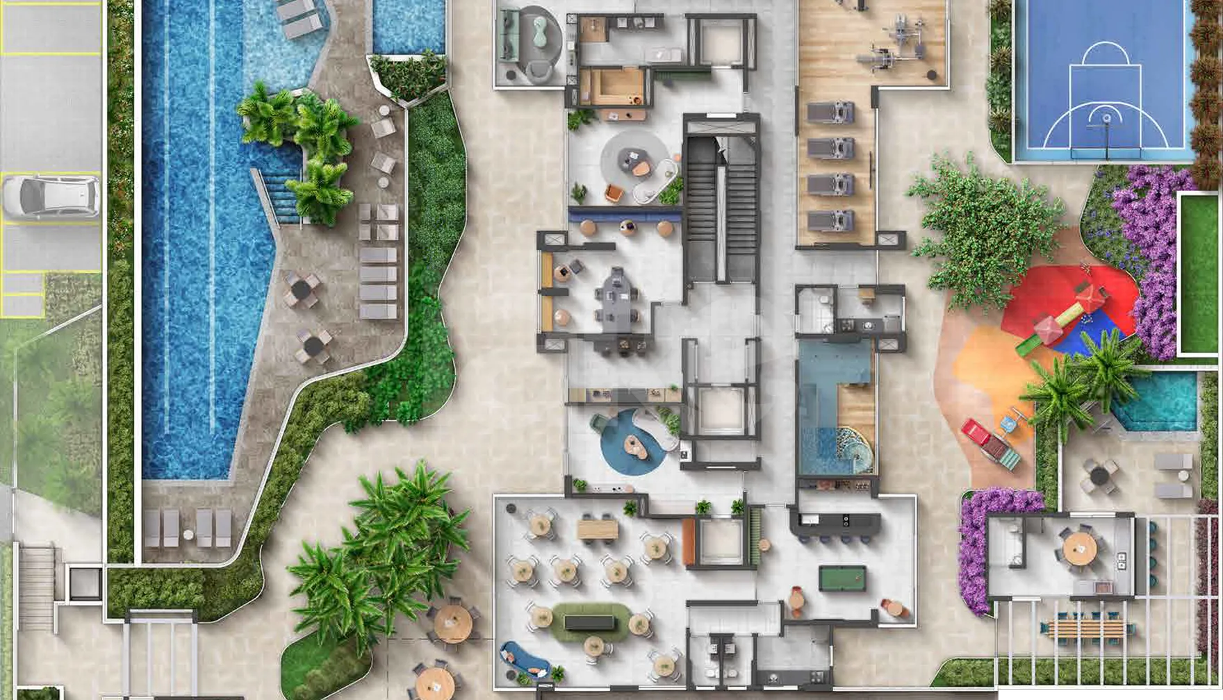 Planta — Pavimento lazer