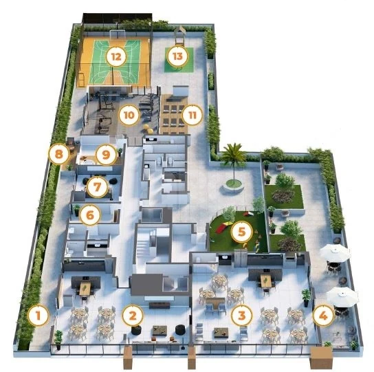 Planta — Pavimento 2º andar