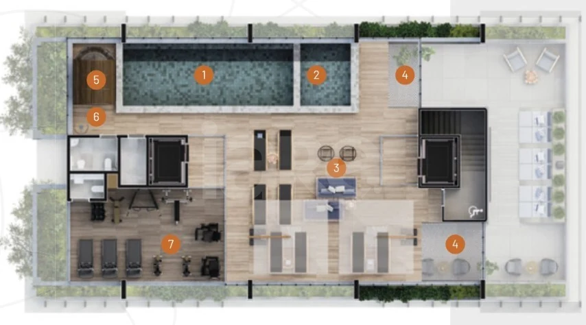 Planta — Pavimento 17º andar