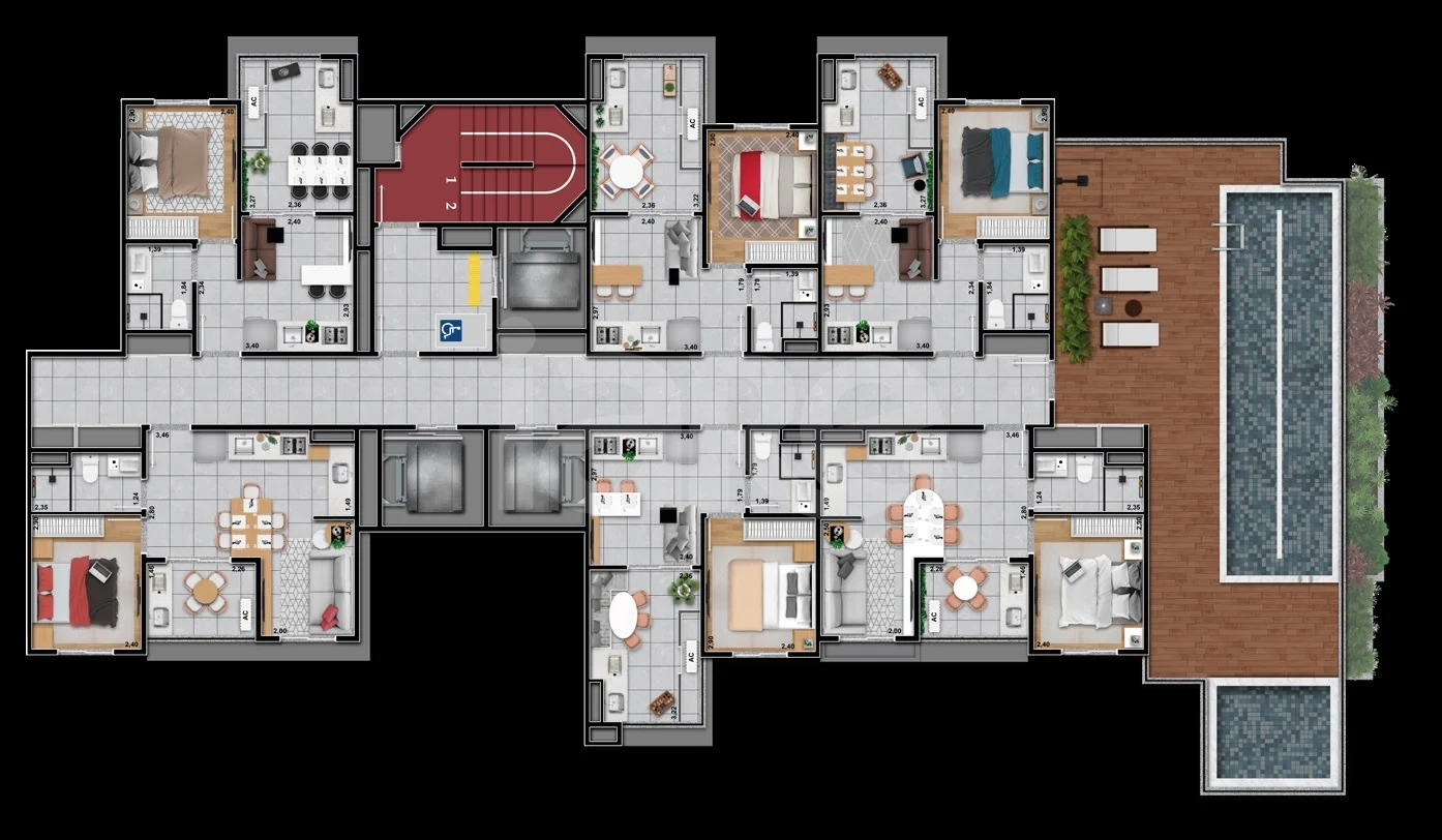 Planta — Pavimento lazer 2