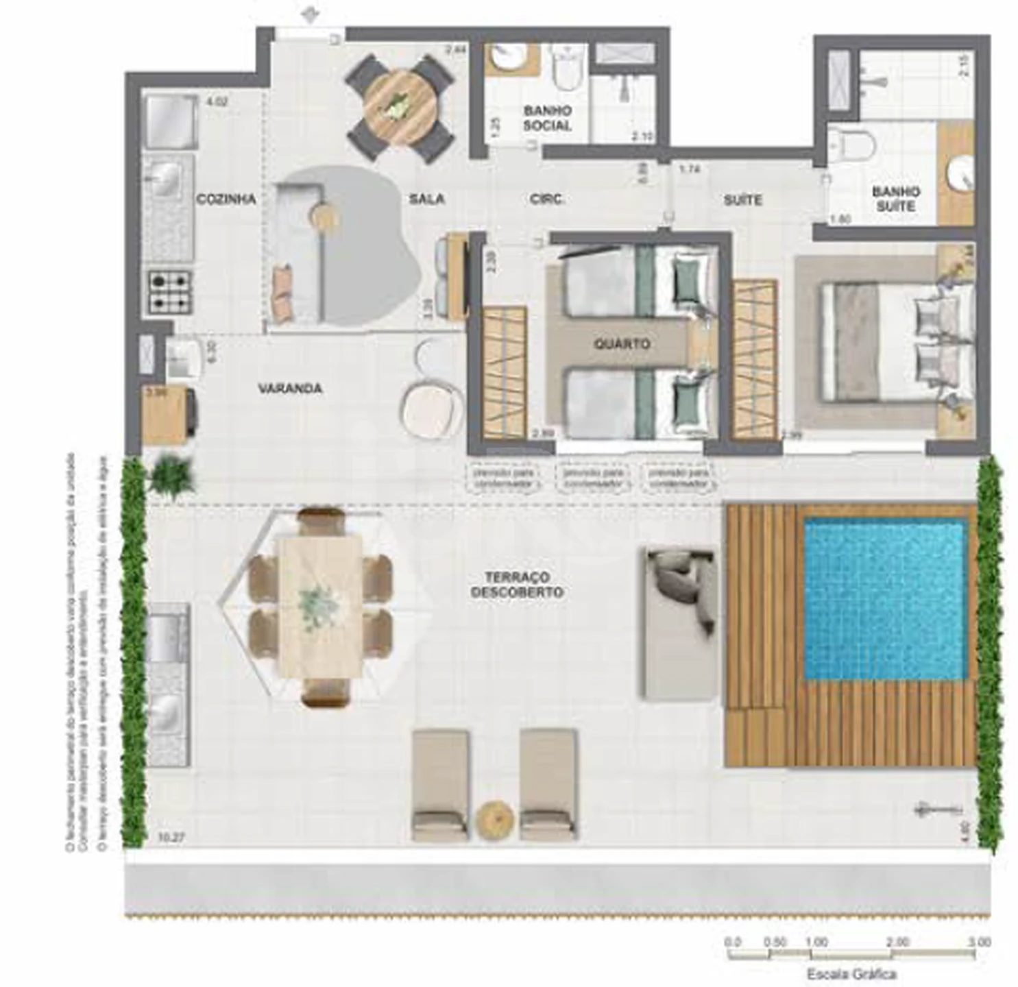 Planta — Garden 102,67 m²