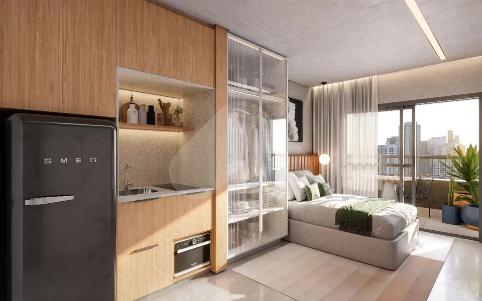 Tiê Aclimação - Studio com 25,6 m², em Aclimação — foto 2