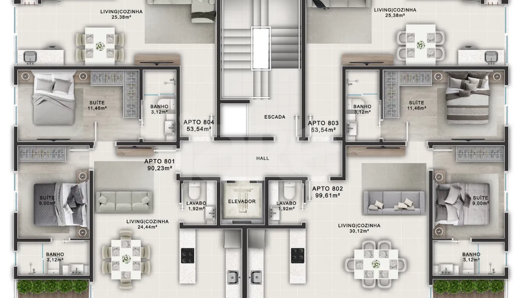Planta — Pavimento rooftop