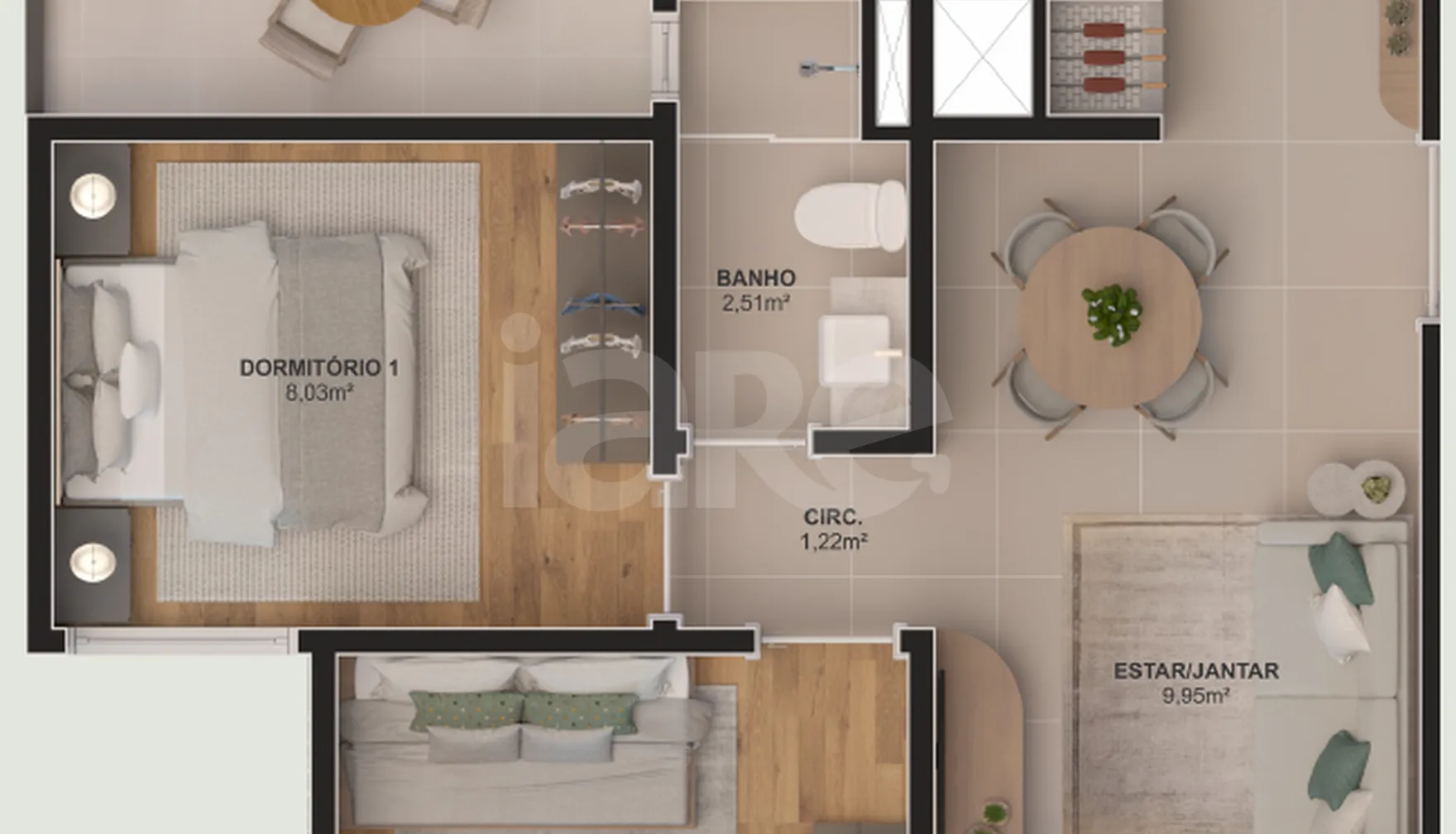 Planta — Garden 48,04 m²