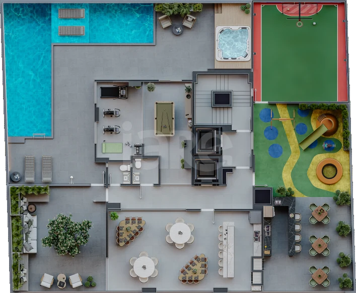 Planta — Pavimento lazer