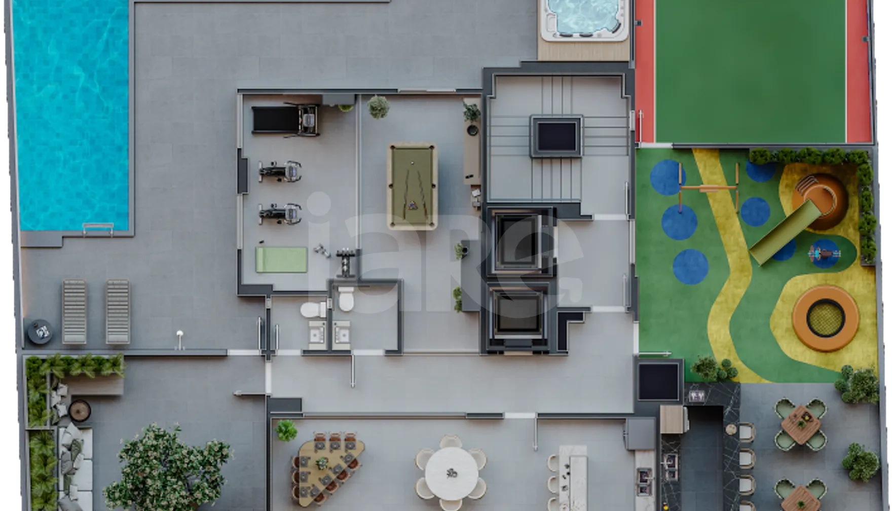 Planta — Pavimento lazer