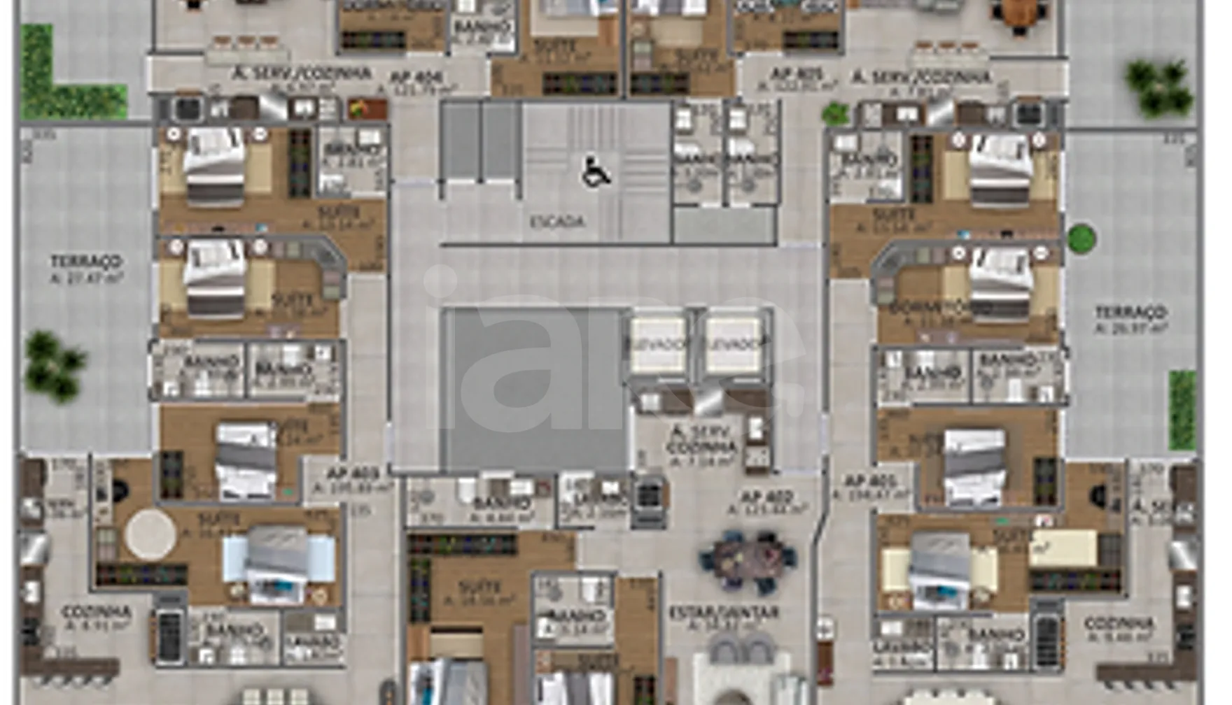 Planta — Pavimento 4