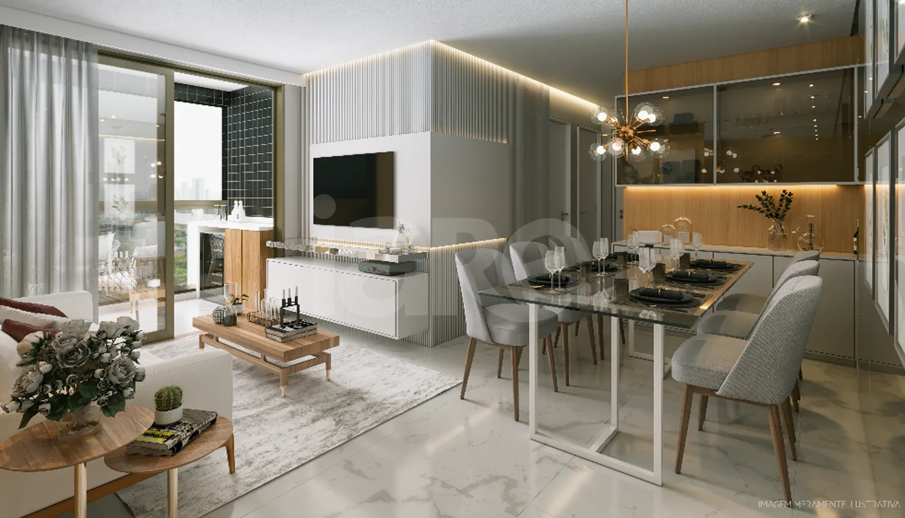 Sainte Bruna - Apartamento com 84,17 m², em Monteiro — foto 2