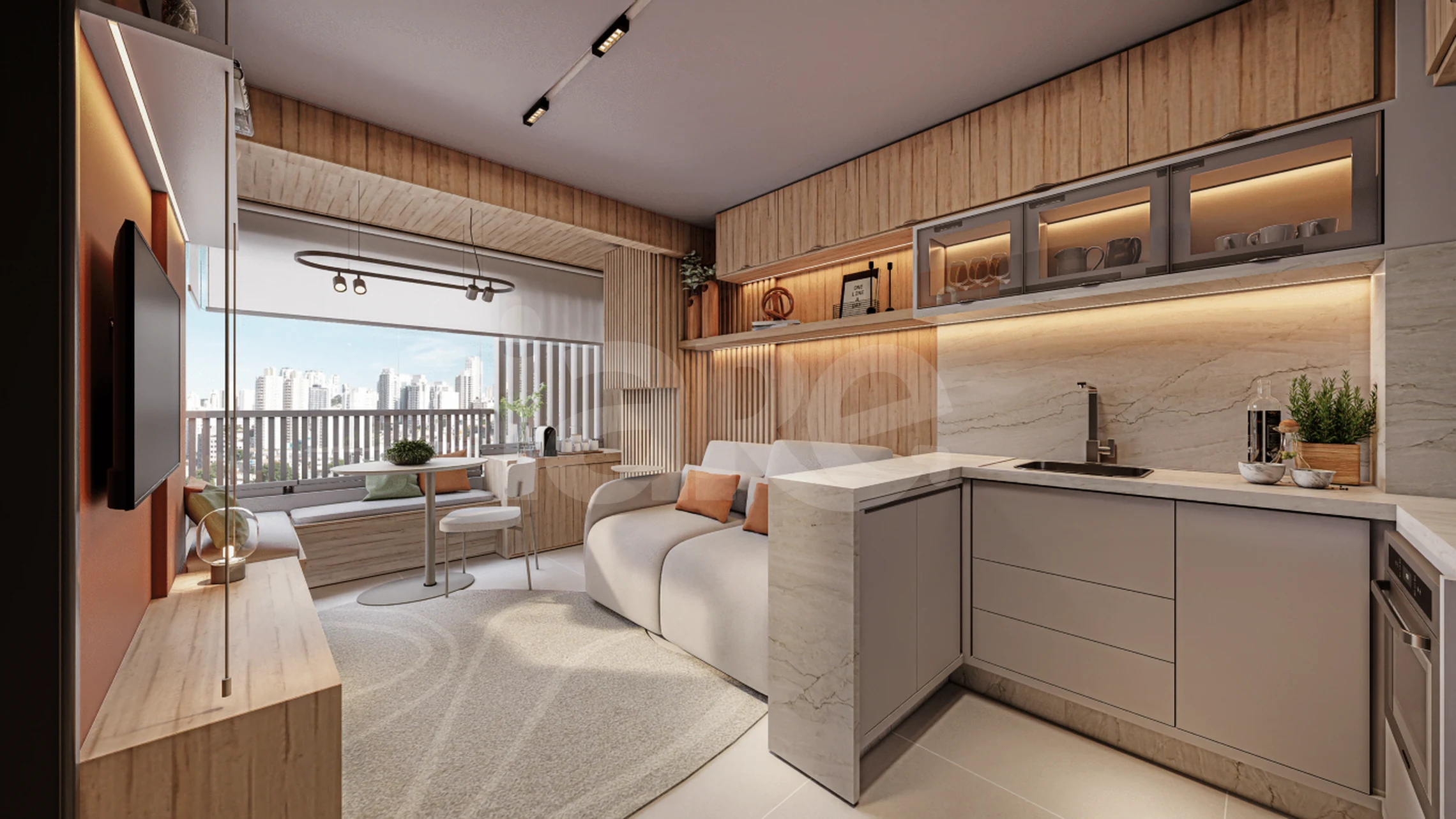 Verde Città - Studio com 34,75 m², em Consolação — foto 2