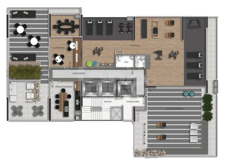 Planta — Pavimento rooftop