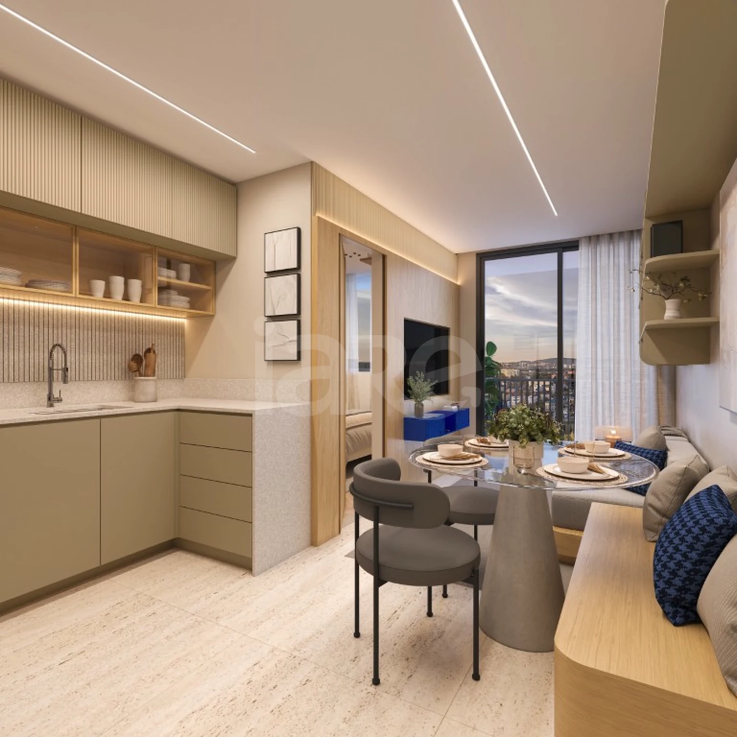 Planta — Apartamento 34,03 m²