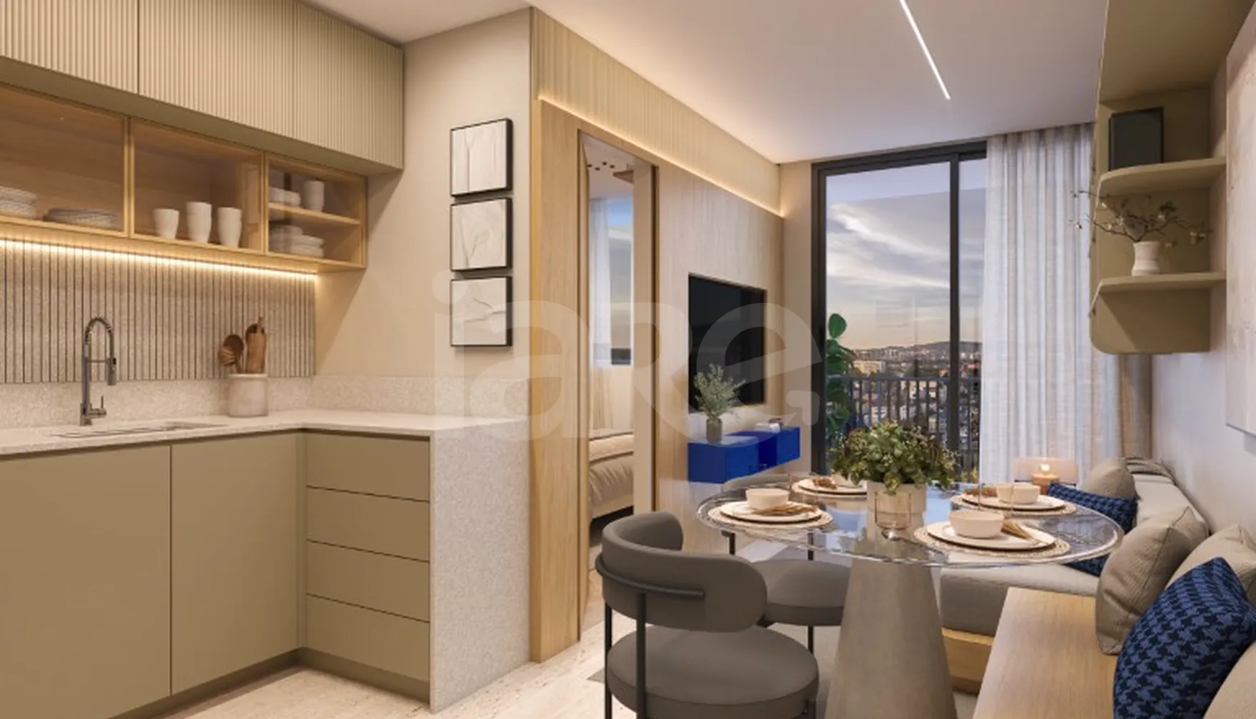 Planta — Apartamento 34,03 m²