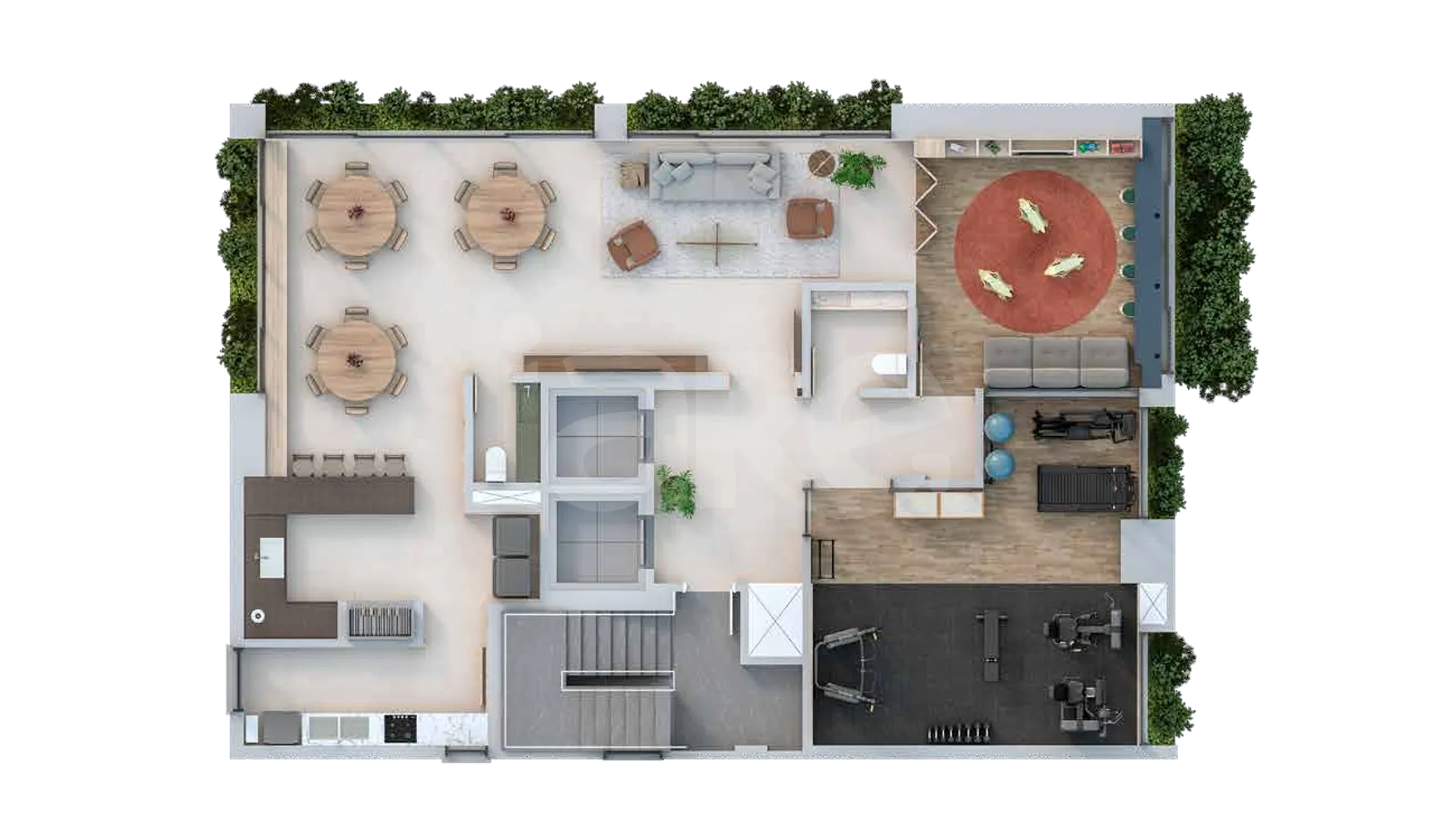 Planta — Pavimento lazer