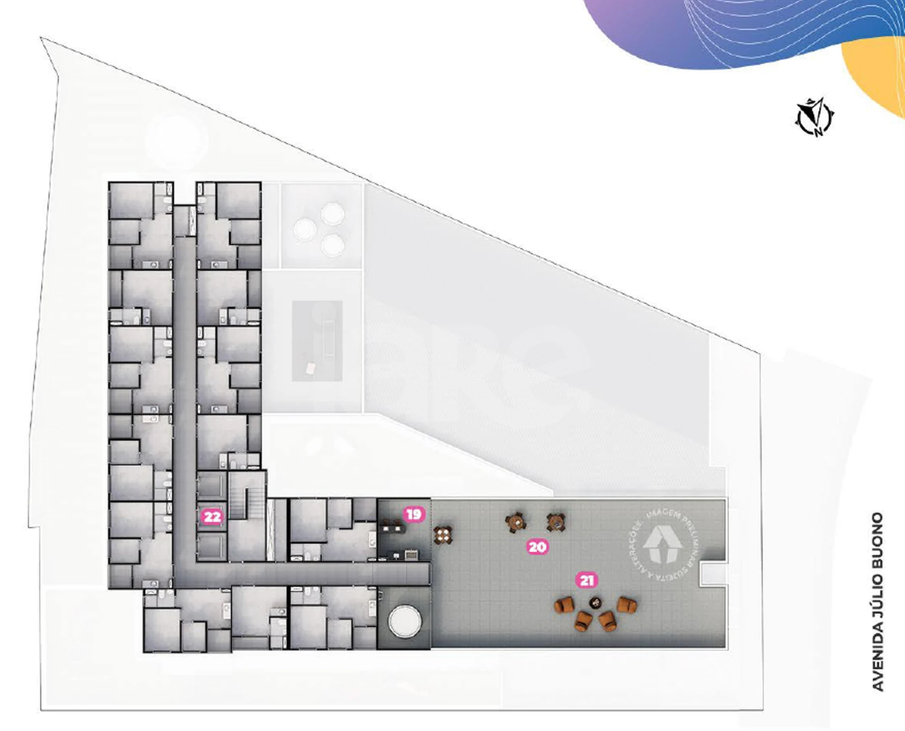 Planta — Pavimento 15