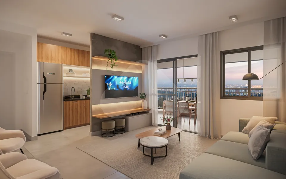 Oásis Condomínio Clube - Apartamento com 48 m², em Vila Guilhermina — foto 3