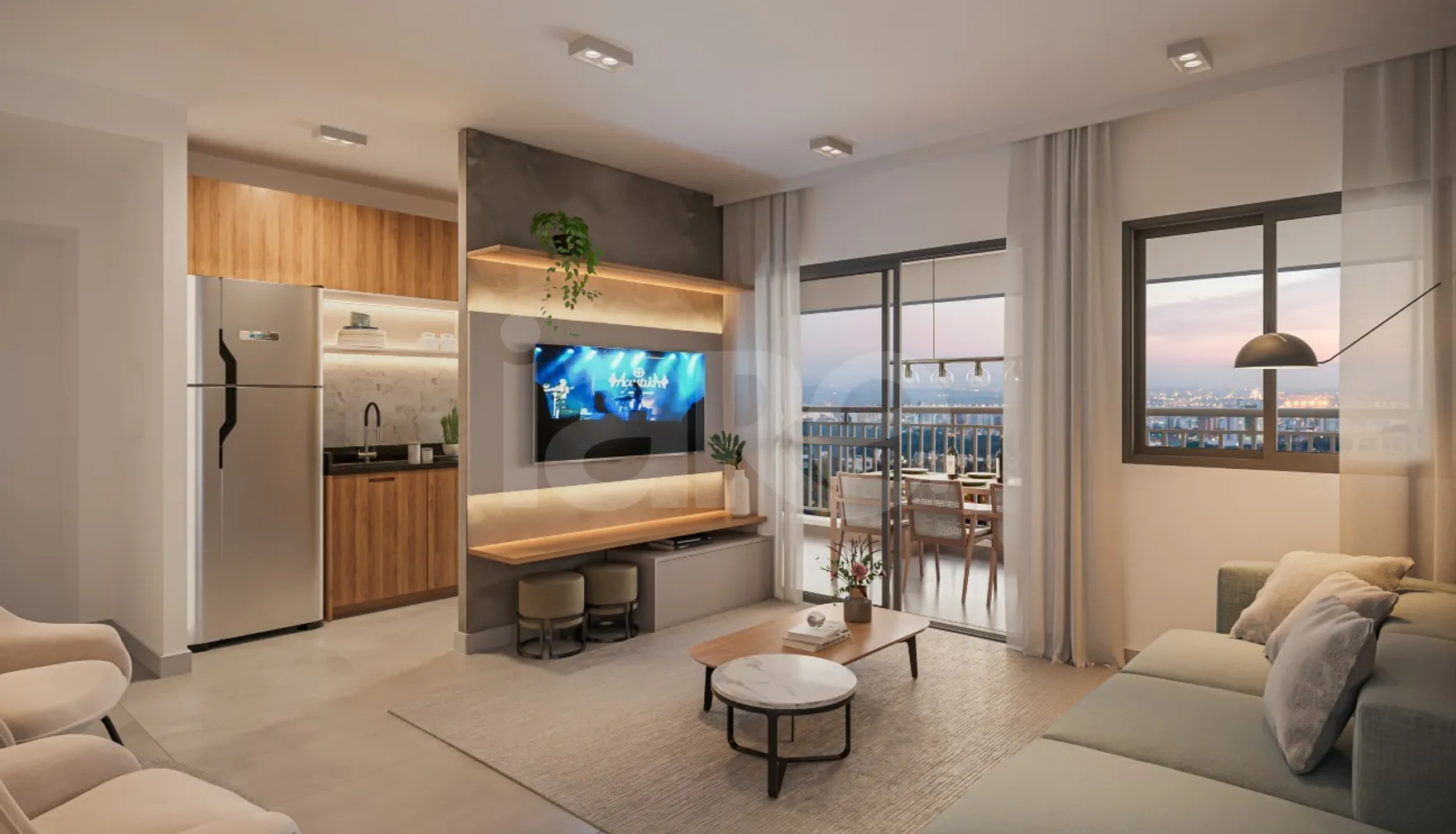 Oásis Condomínio Clube - Apartamento com 94 m², em Vila Guilhermina — foto 3