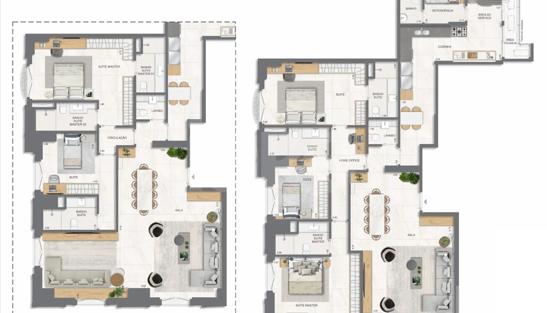 Planta — Apartamento 171,12 m²