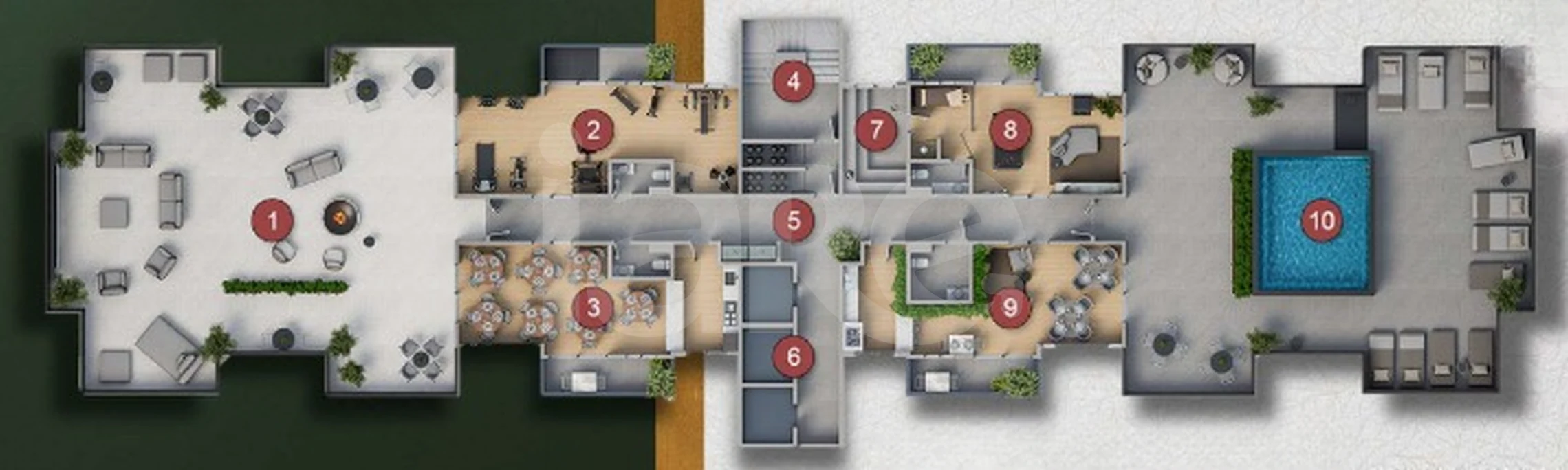 Planta — Pavimento lazer
