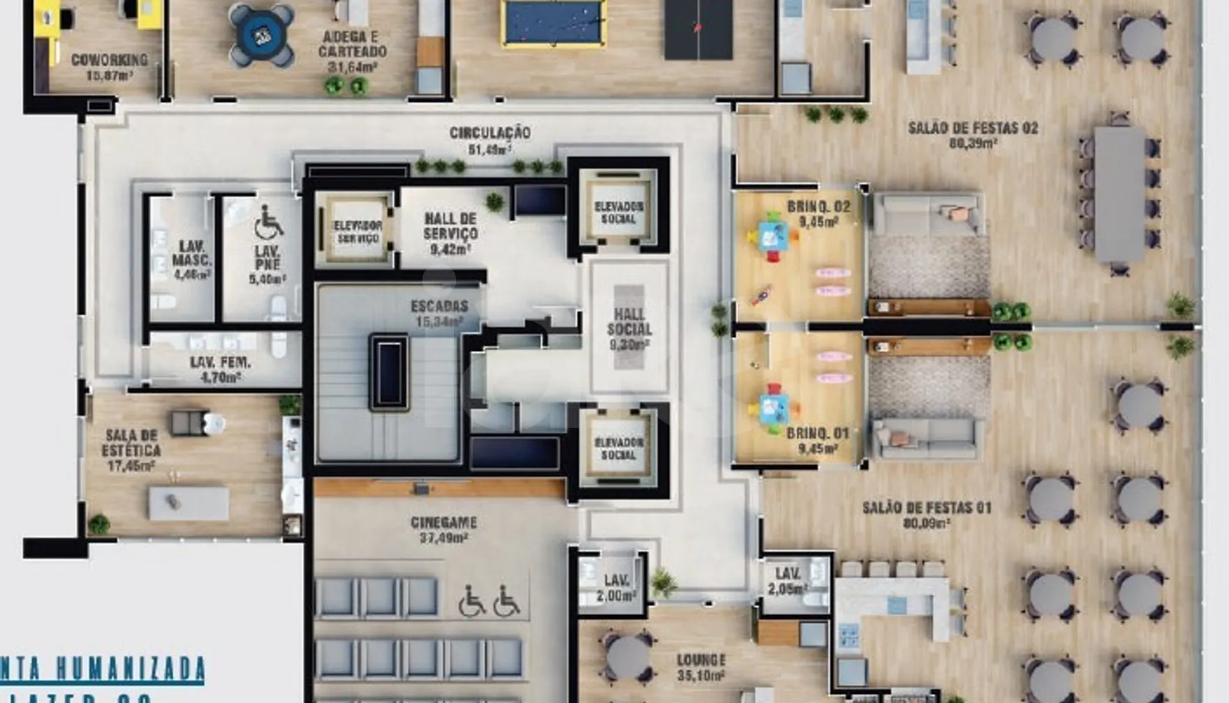Planta — Pavimento lazer 02