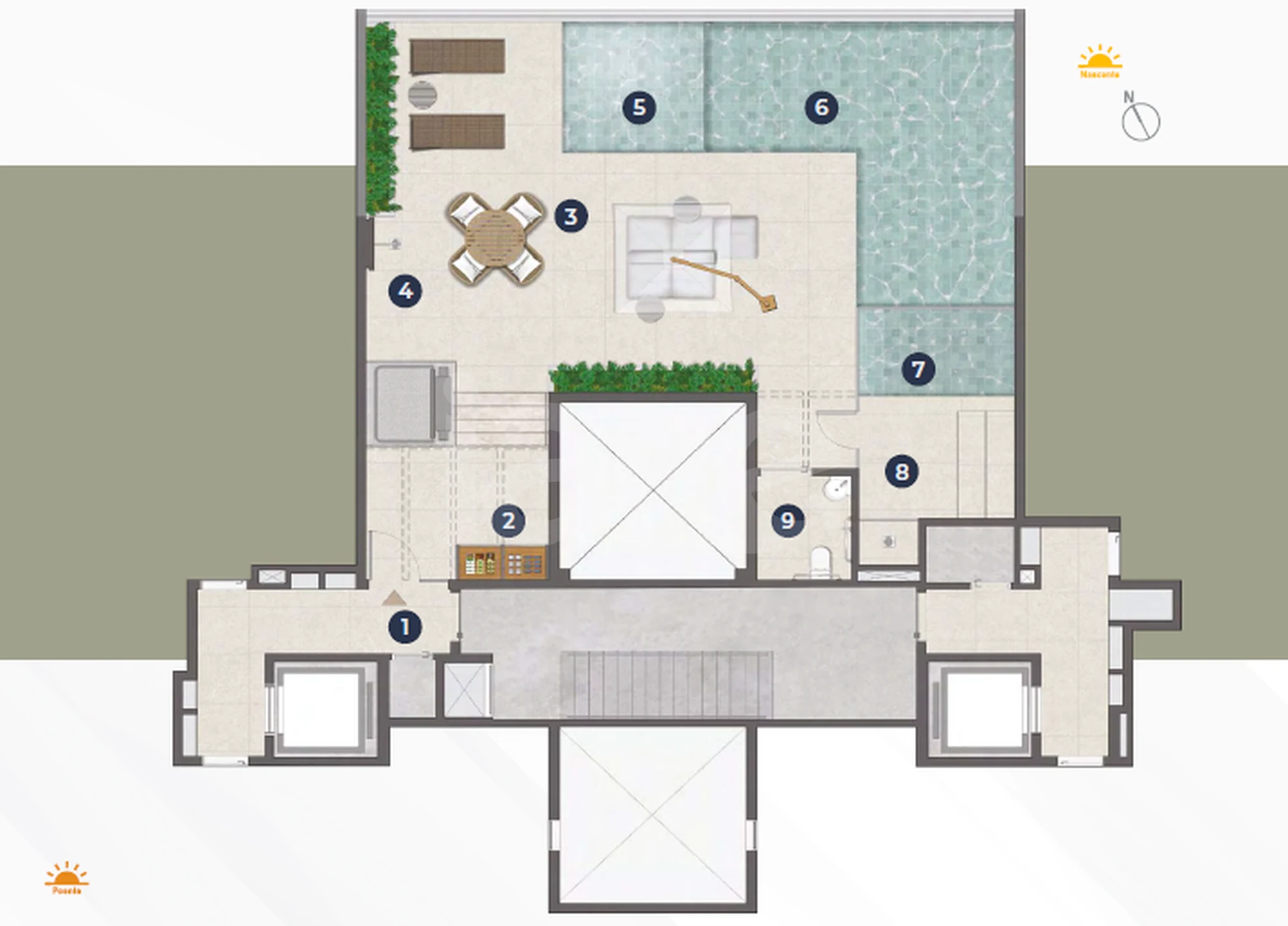 Planta — Pavimento rooftop