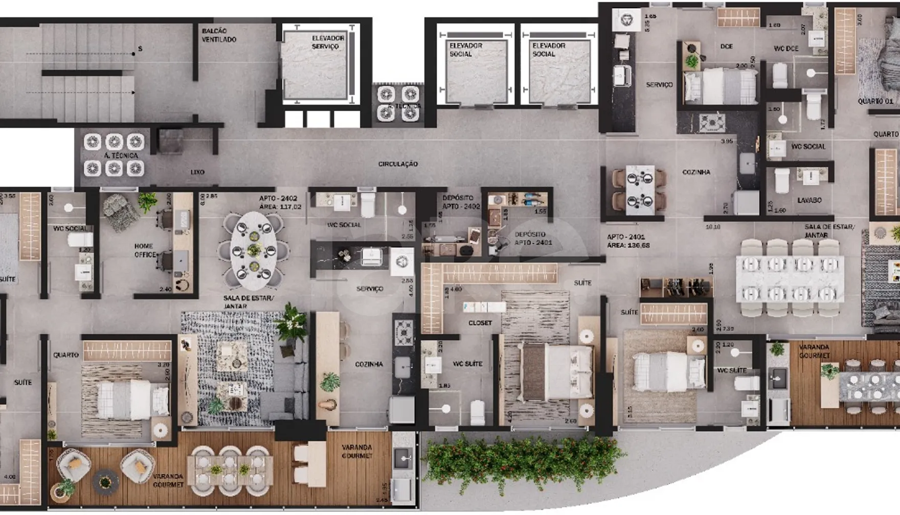 Planta — Pavimento 24