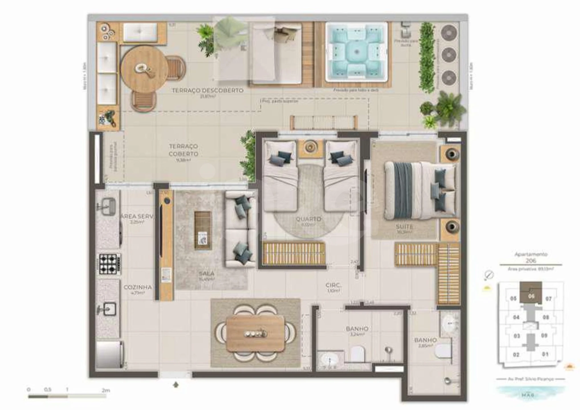 Planta — Garden 89,13 m²
