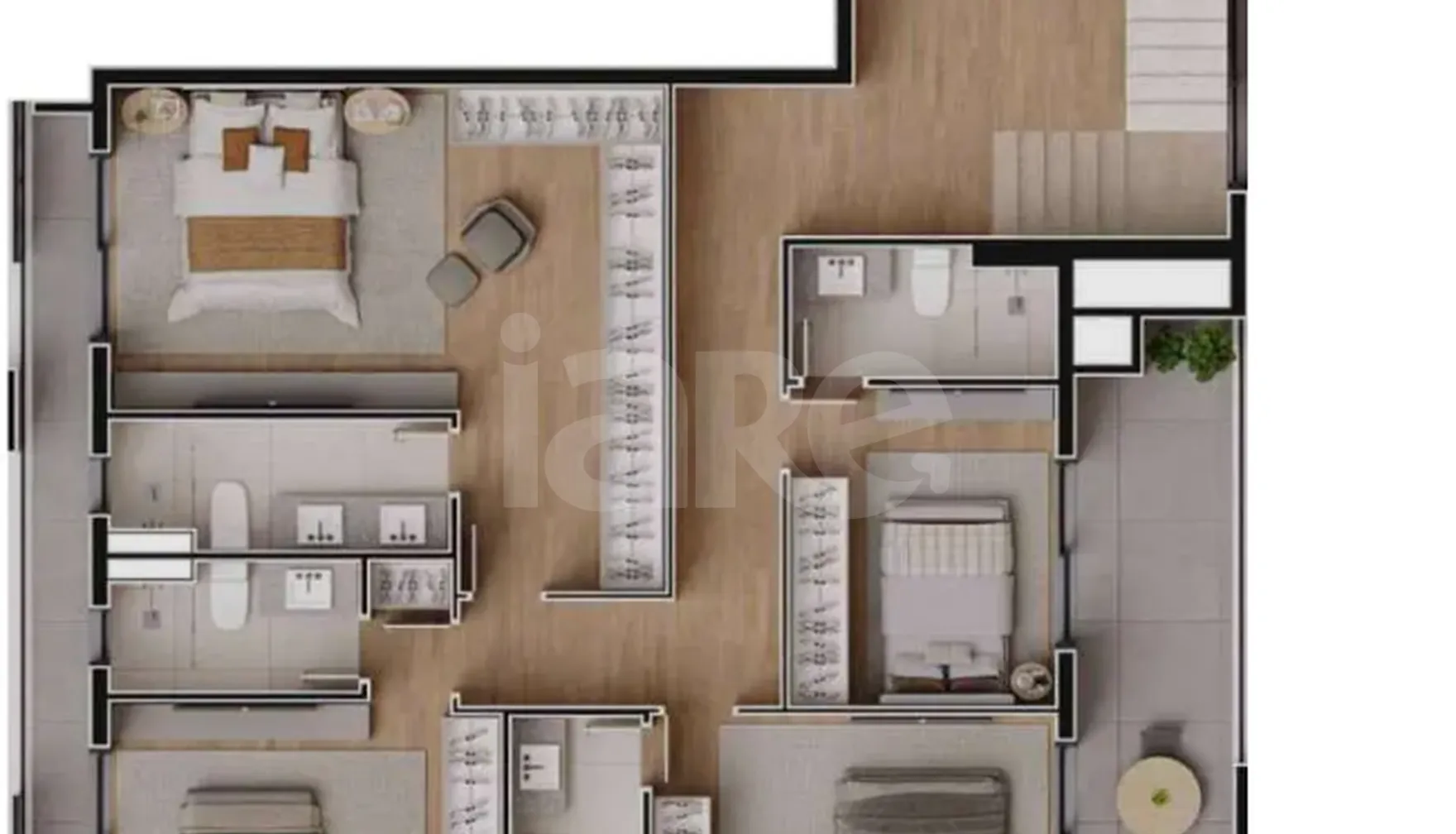 Planta — Cobertura Duplex 231,08 m²
