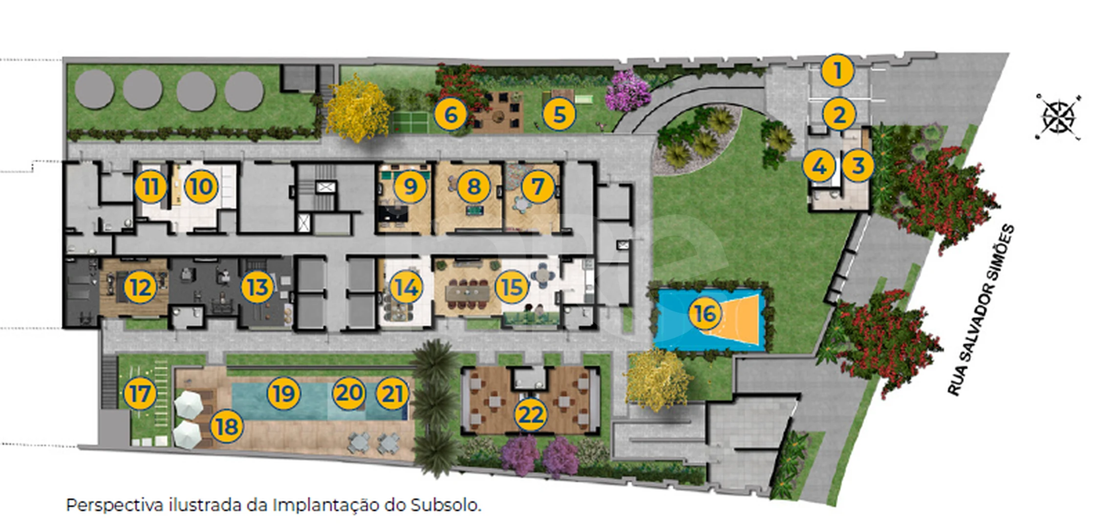 Planta — Pavimento subsolo
