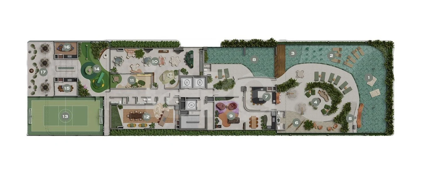 Planta — Pavimento lazer 1