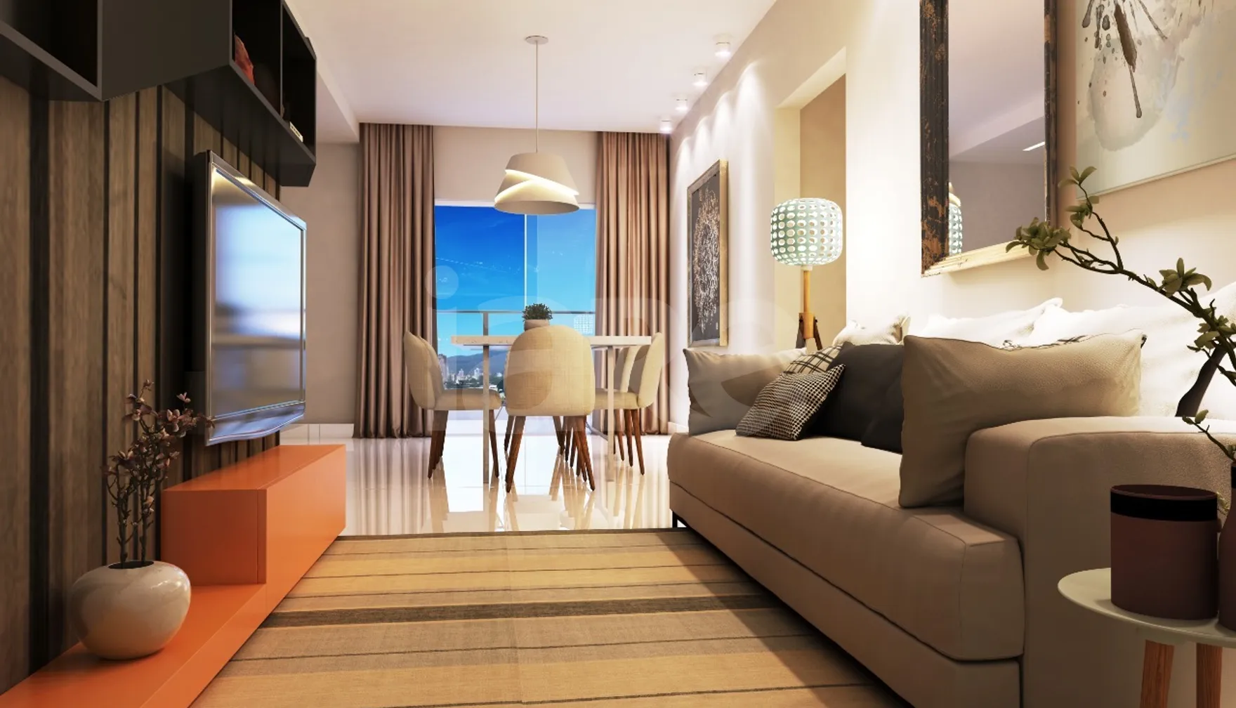 Gian e Giovani - Apartamento com 72,96 m², em Alto Perequê — foto 2