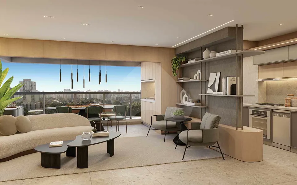 Blue Marine Home Resort - Studio com 26,56 m², em Vila Monte Alegre — foto 7