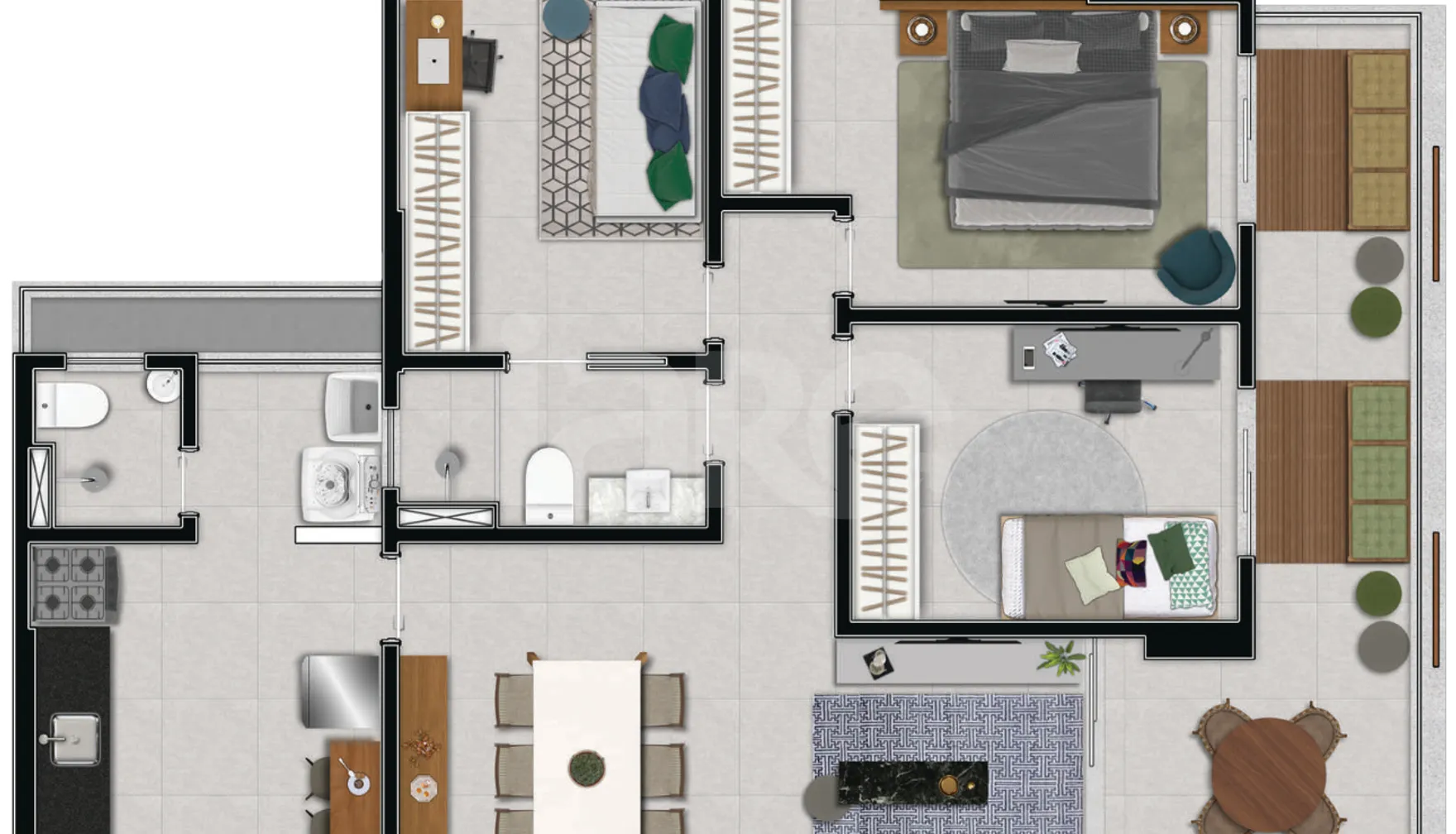 Planta — Apartamento 110,11 m²