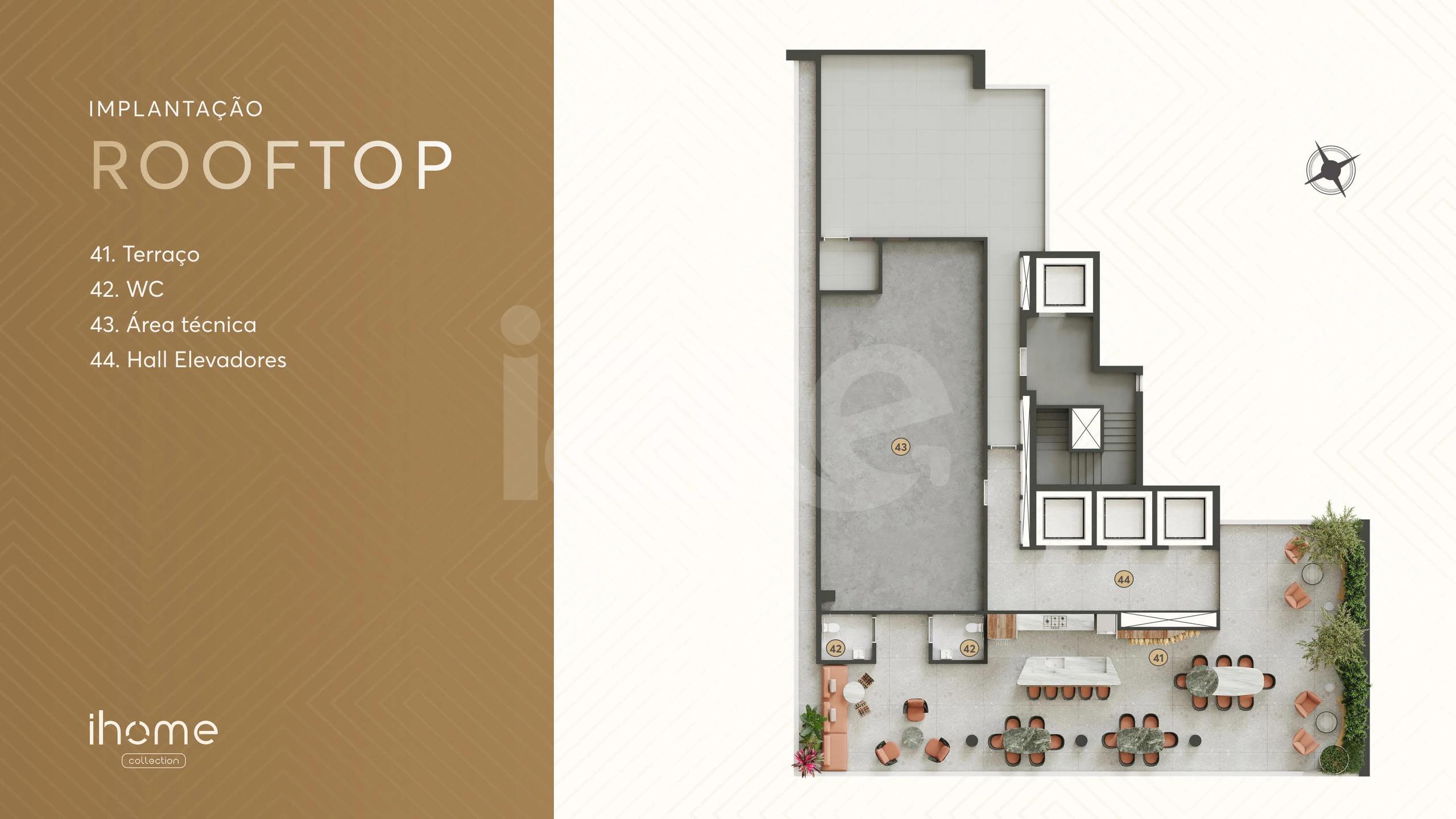 Planta — Implantação Rooftop